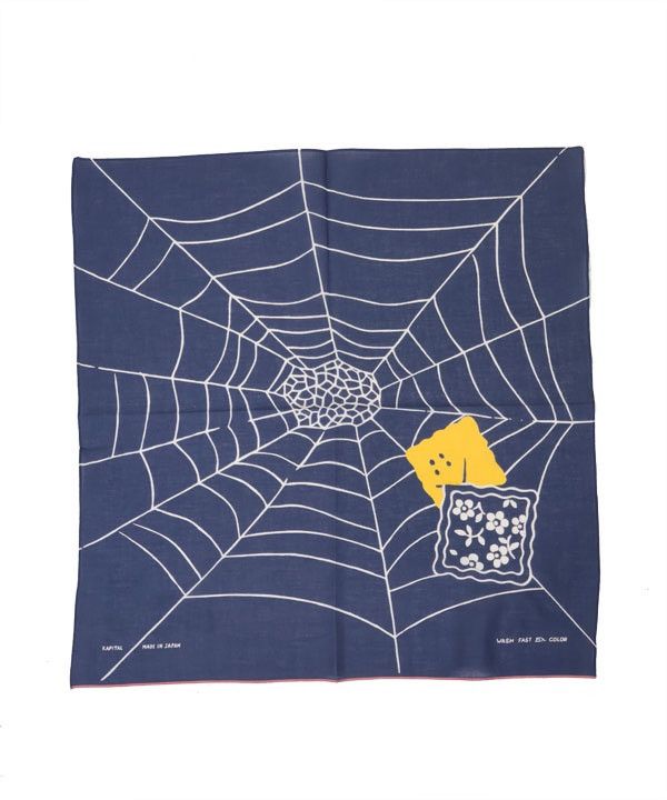 Kapital Kapital Selvedge bandana (Spider PECKISH RAINBOWY) Size ONE SIZE - 1 Preview