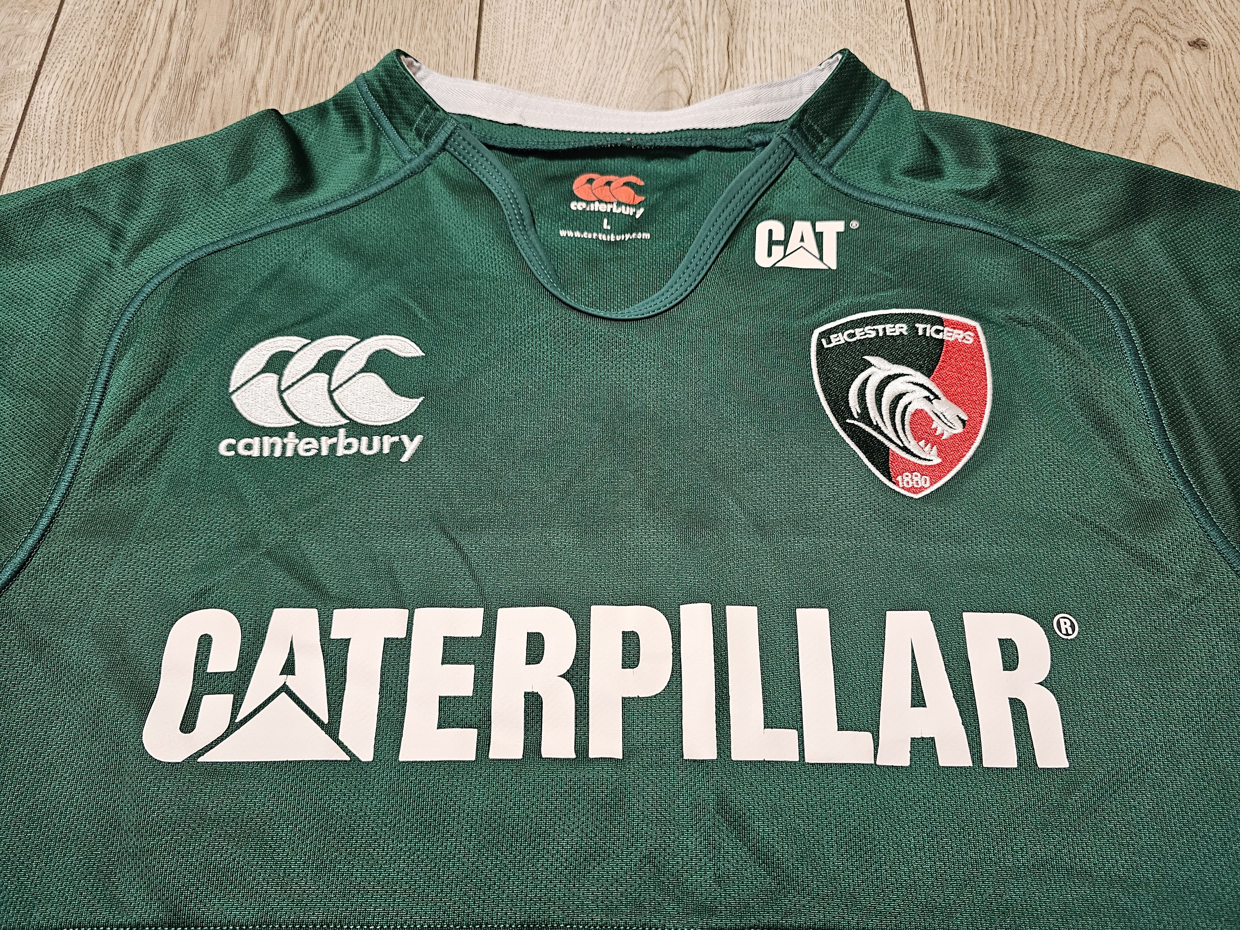Canterbury of New Zealand LEICESTER TIGERS RUGBY JERSEY ENGLAND RUGBY UNION JERSEY Size US L / EU 52-54 / 3 - 3 Thumbnail