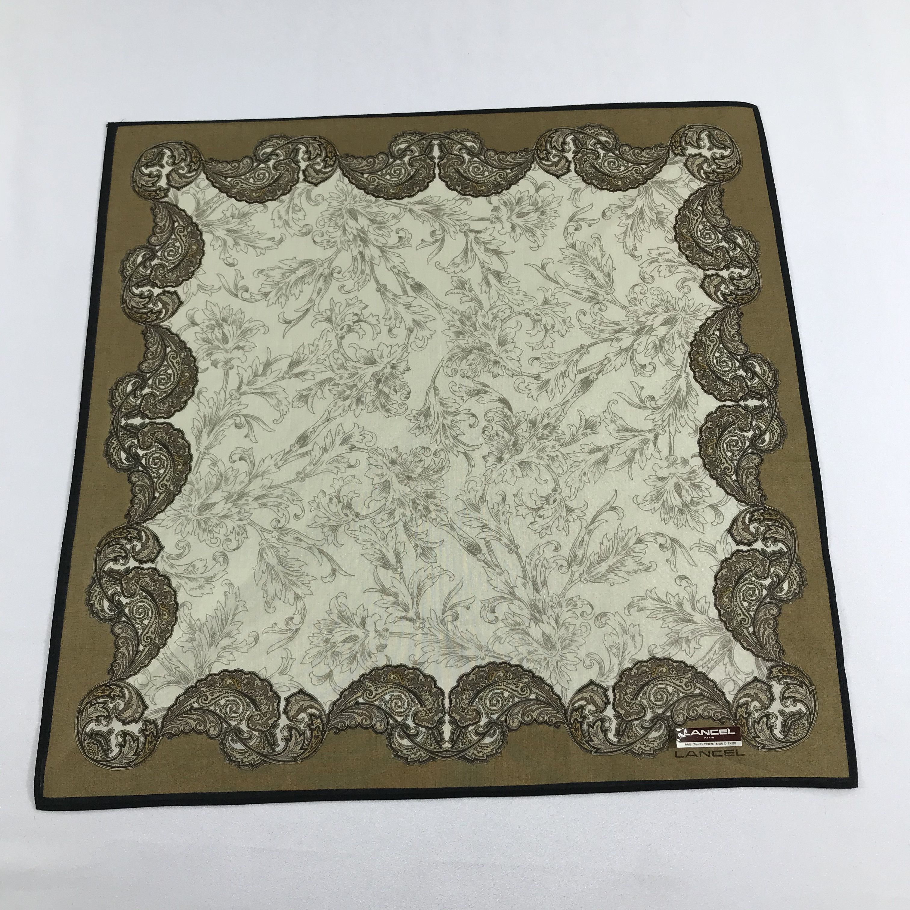 Lancel Lancel Paisley Handkerchief Neckerchief Bandana H1233 Size ONE SIZE - 2 Thumbnail