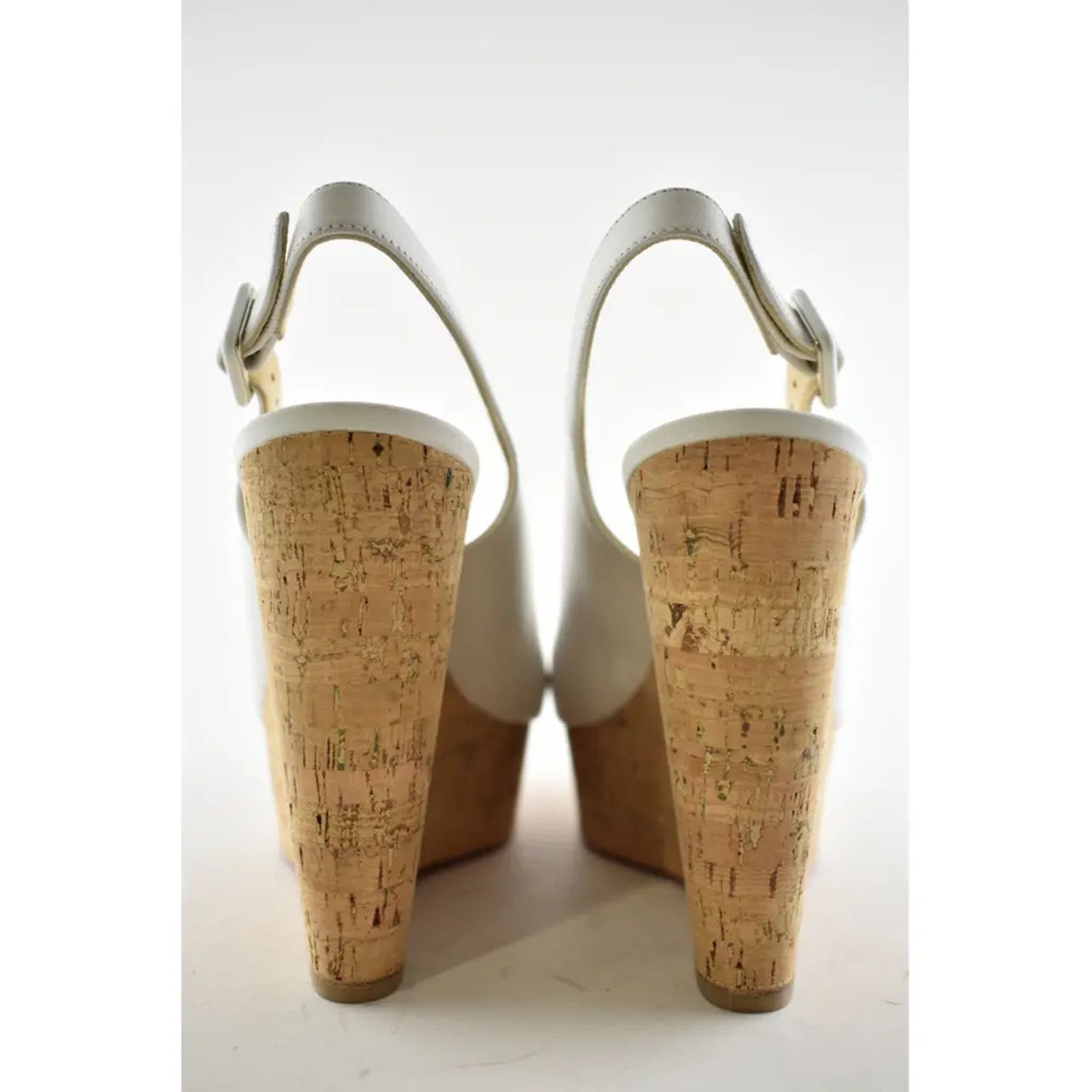 Christian Louboutin Christian Louboutin Reine De Liege 120 White Cork Platform Size US 12 / IT 42 - 10 Thumbnail