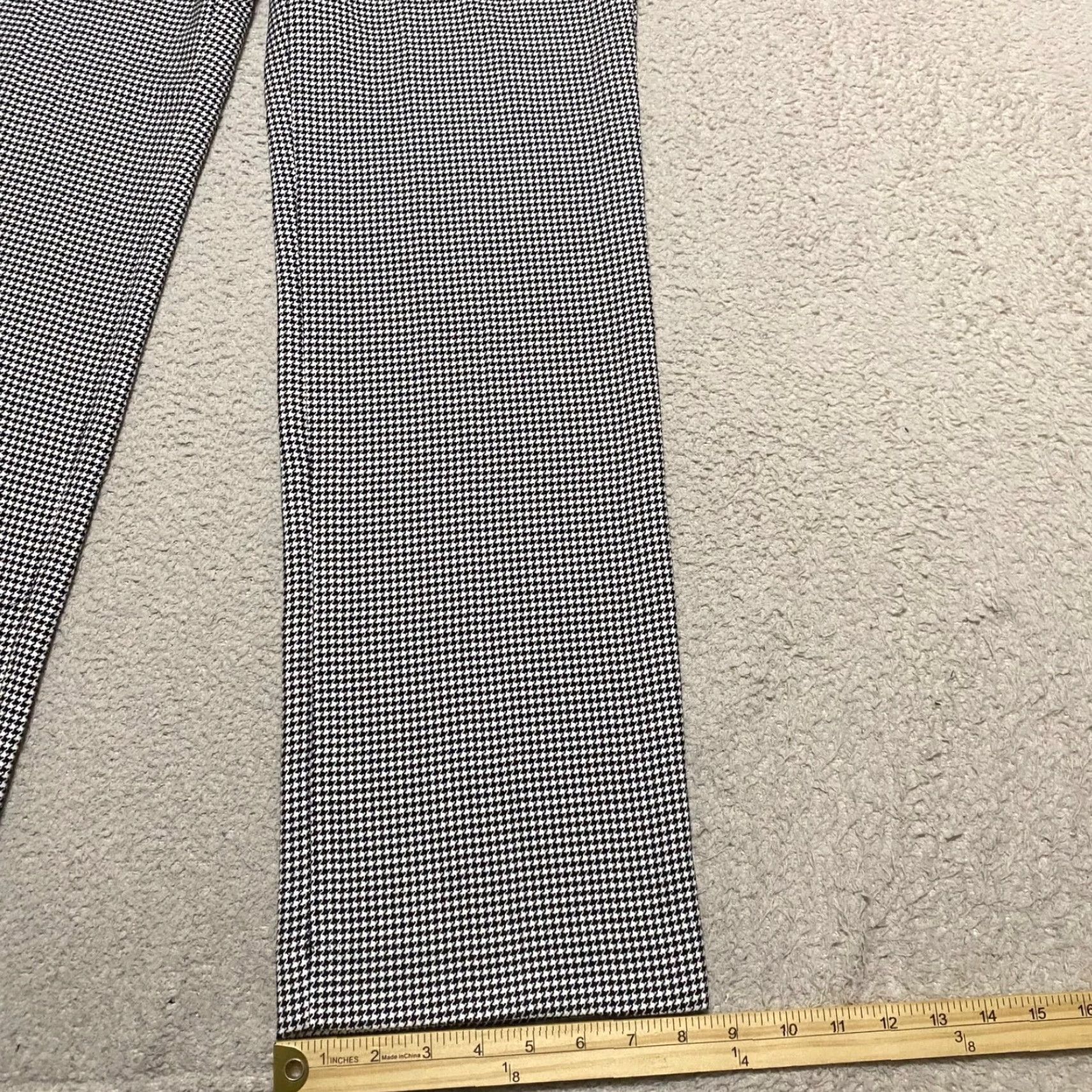 Apt. 9 NWT Apt 9 Womens Pants Black Plaid Houndstooth Torie Straight Mid Rise NWT 성 Size 30" / US 8 / IT 44 - 5 Thumbnail