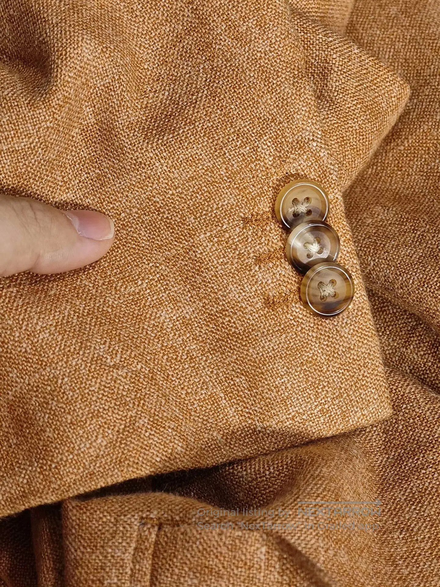 Japanese Brand Italian E. Thomas Custom Suit Jacket. Size US M / EU 48-50 / 2 - 4 Thumbnail