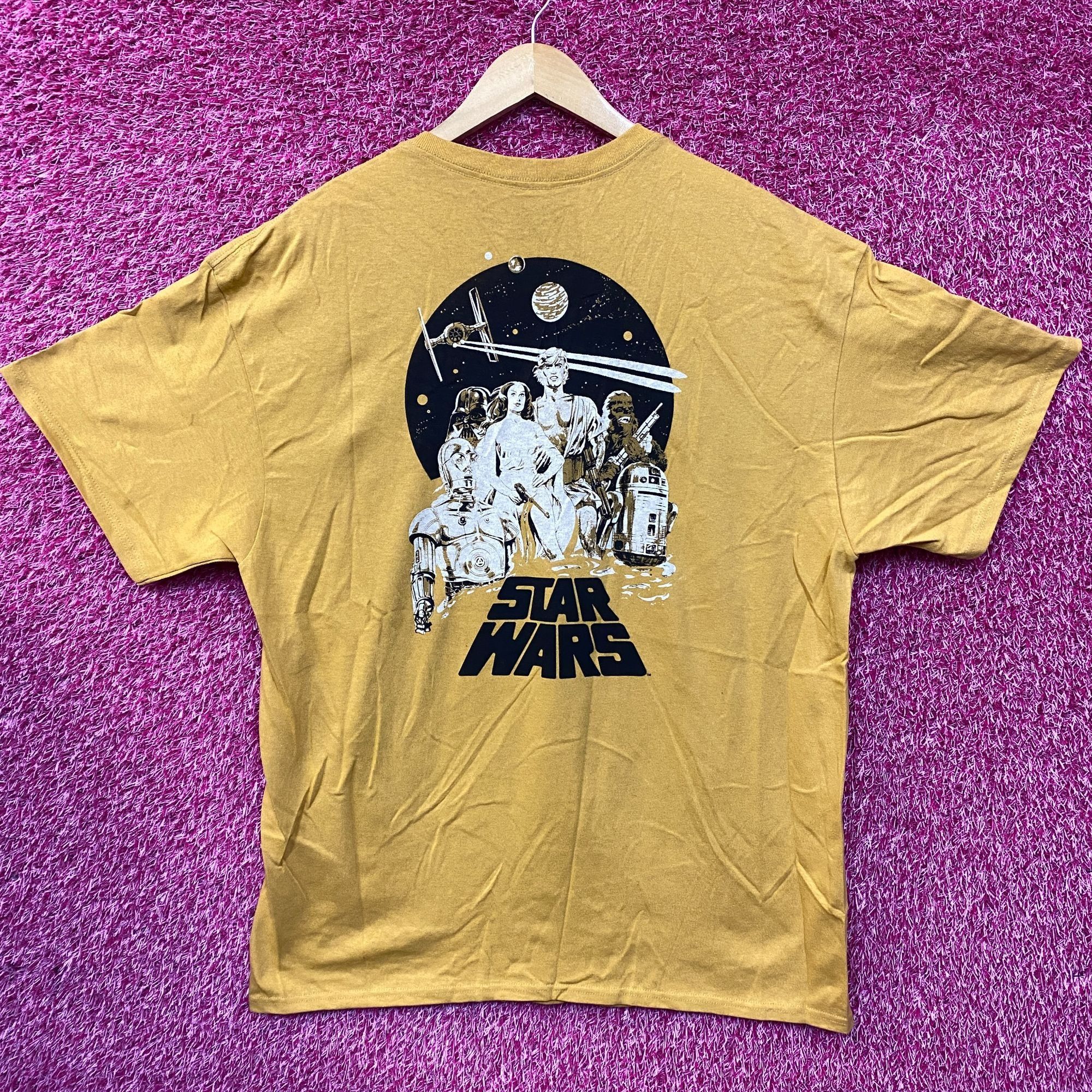 Star Wars Star Wars Back Illustration Promo Movie Poster Vintage Style Size US XL / EU 56 / 4 - 3 Thumbnail