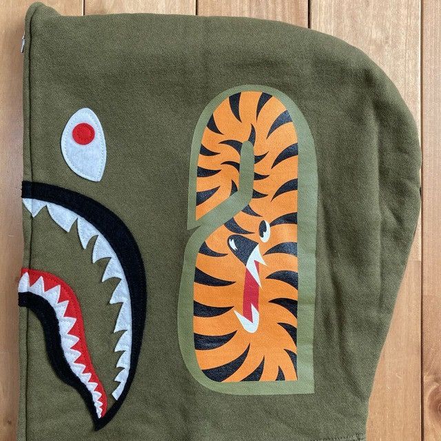 Bape BAPE Woodland Camo 1st Shark Full Zip Hoodie a bathing ape Size US M / EU 48-50 / 2 - 6 Thumbnail