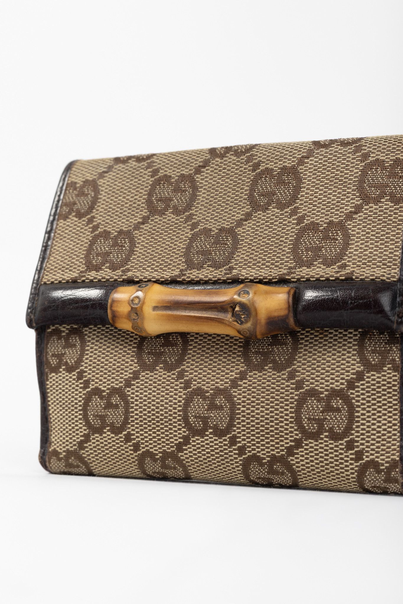 Gucci Gucci Beige GG Canvas Bamboo Bifold Wallet Size ONE SIZE - 6 Thumbnail