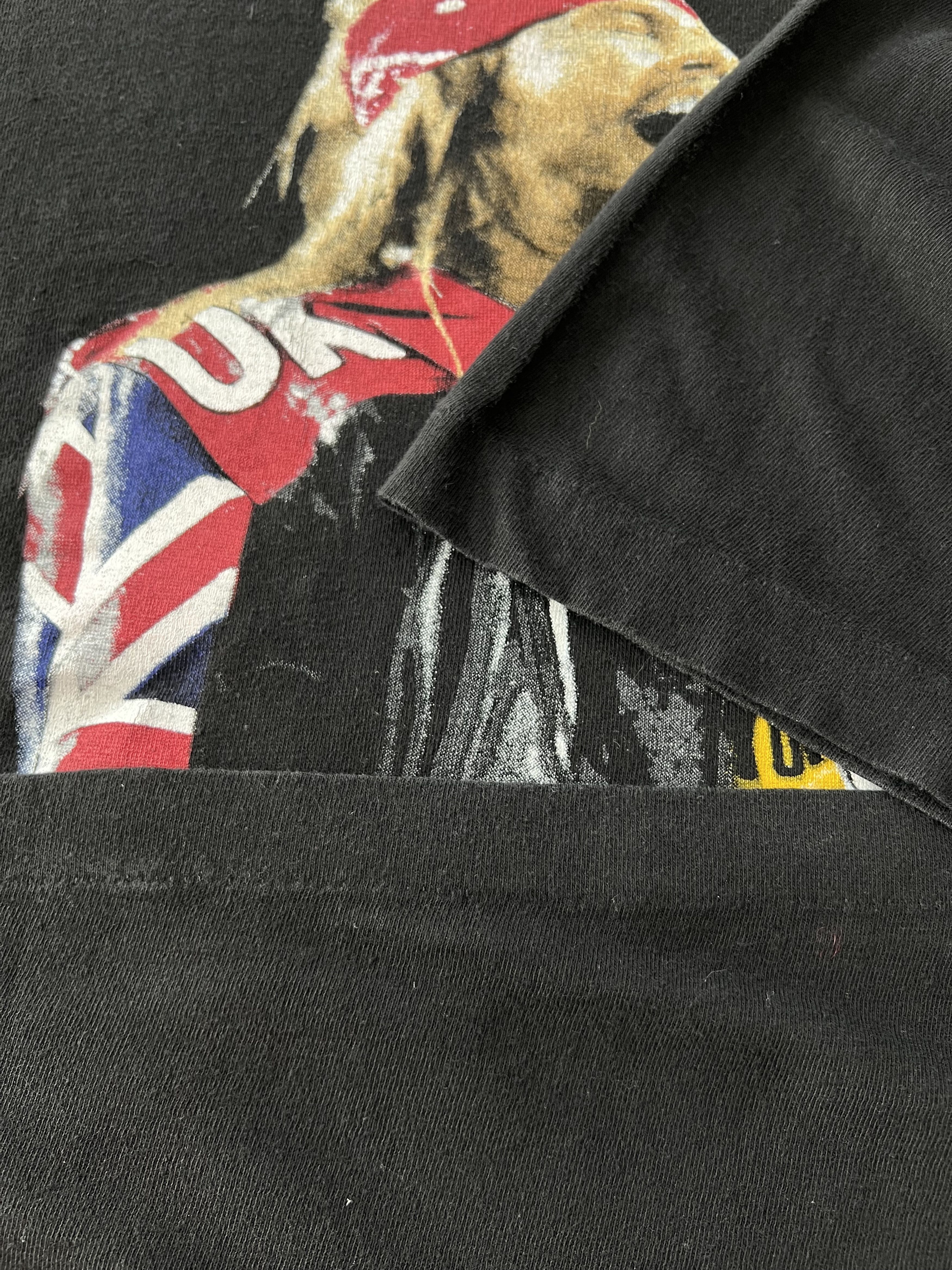 Band Tees Vintage 90s Guns N Roses Axl Rose Black T-shirt Size US XL / EU 56 / 4 - 8 Thumbnail