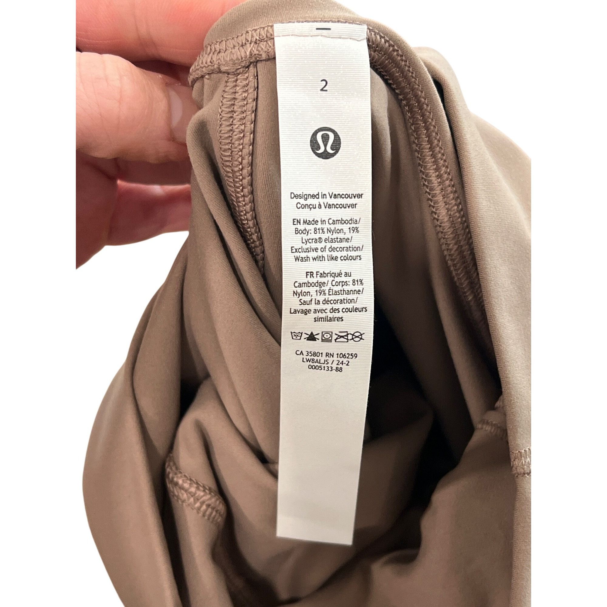 Lululemon Lululemon Nulu Slim-Fit High-Rise Skirt Size 2 30” NWOTTaupe Size 26" / US 2 / IT 38 - 6 Thumbnail
