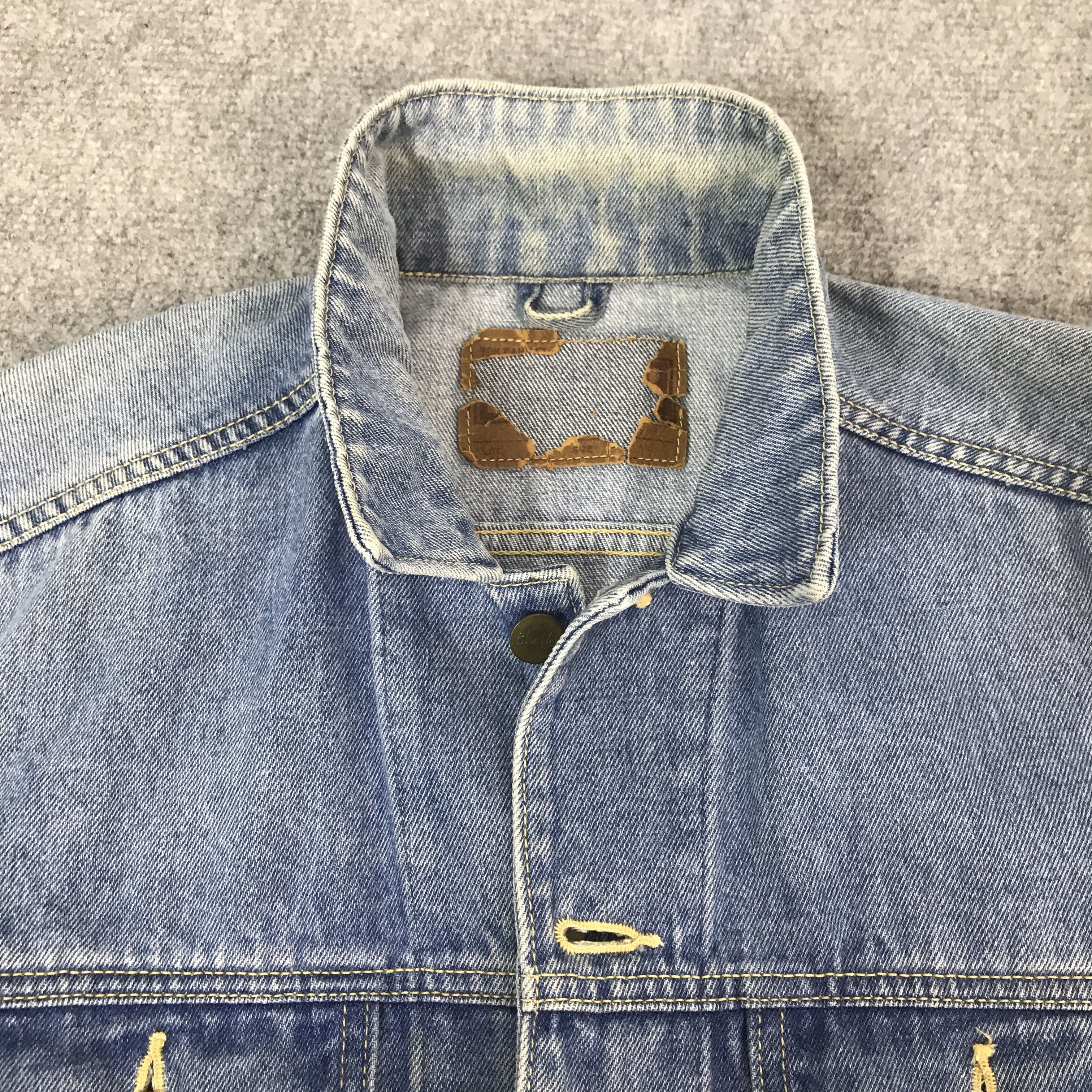 Japanese Brand vintage Blue Way Tracker denim jacket K63B11 Size US M / EU 48-50 / 2 - 8 Thumbnail