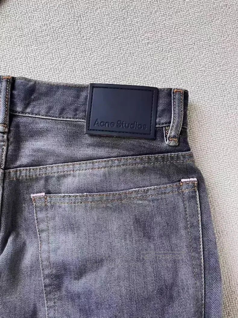 Acne Studios Acne Studios 1981 Washed Low Rise Wide Leg Design Jeans Size US 26 / EU 42 - 4 Thumbnail