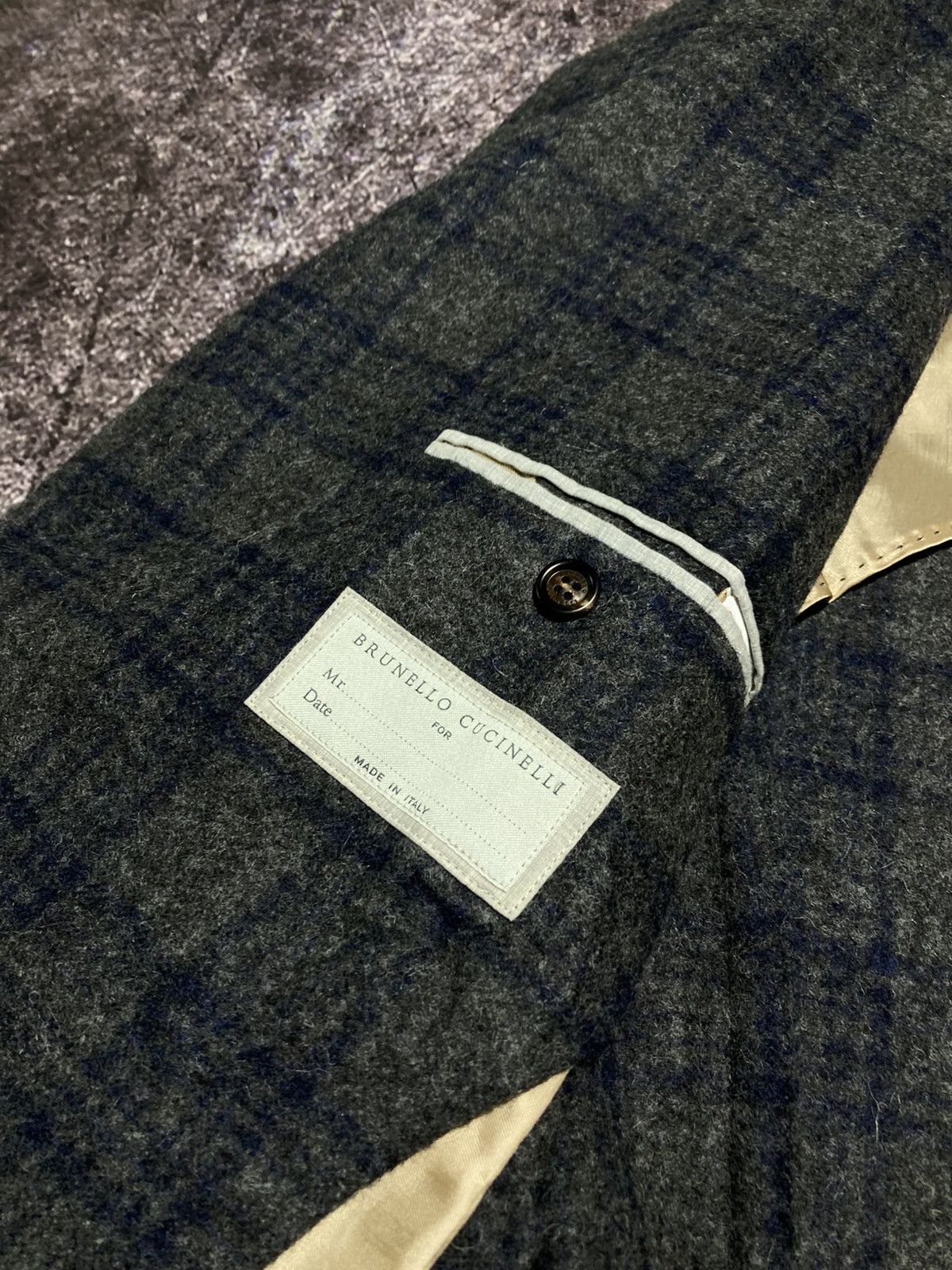 Brunello Cucinelli Brunello Cucinelli Alpaca Wool Check Blazer Coat Jacket Size US L / EU 52-54 / 3 - 8 Thumbnail