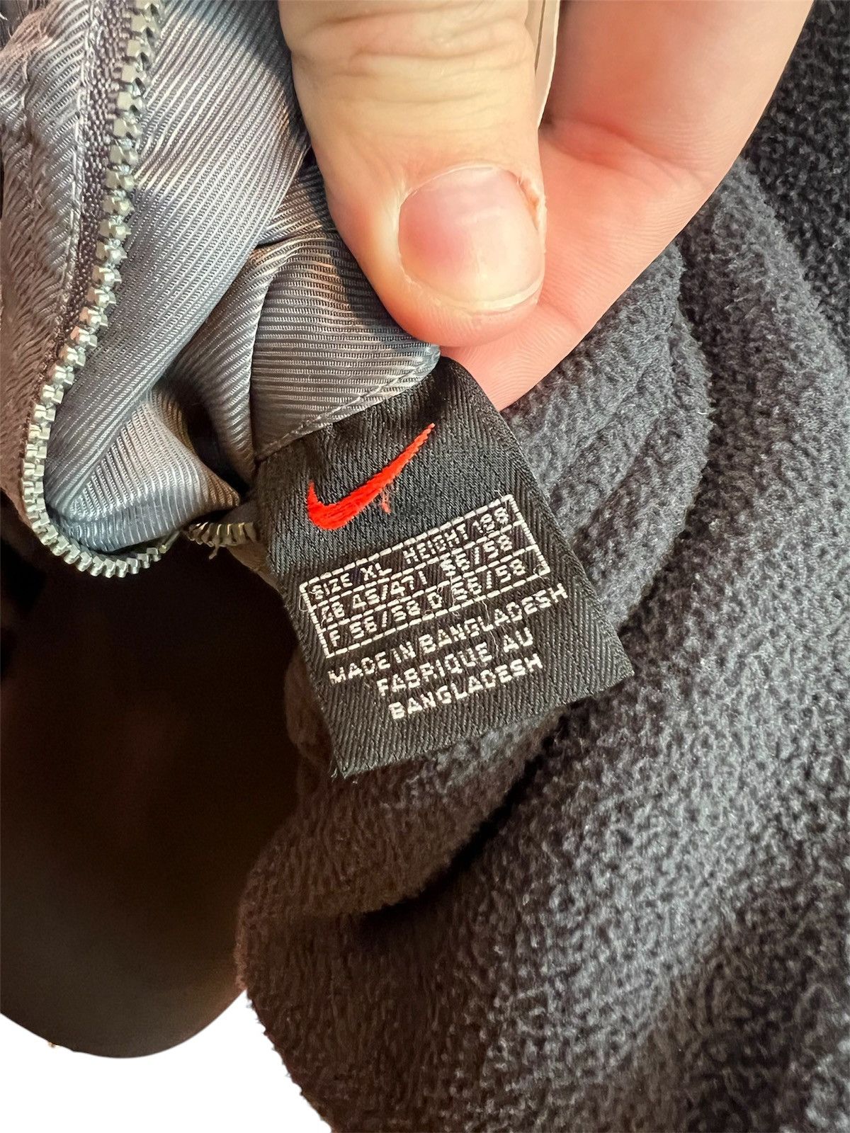 Nike × Vintage nike vintage mans jacket streetwear double side fleece nylon Size US XL / EU 56 / 4 - 5 Thumbnail