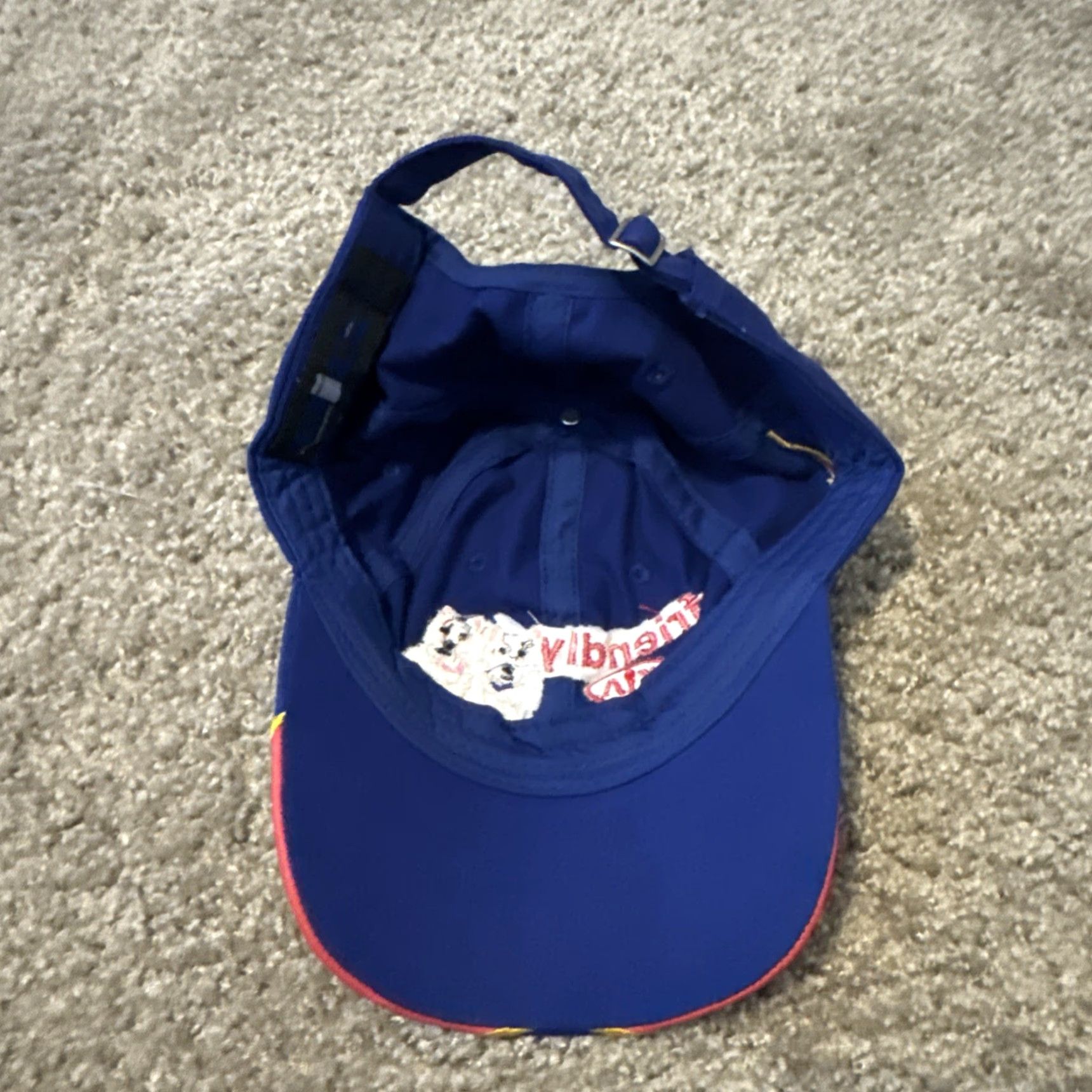 Vintage Kia Hat Cap Embroidered Flames Dogs Blue Red Baseball Cap Men One Size Cars Size ONE SIZE - 6 Thumbnail