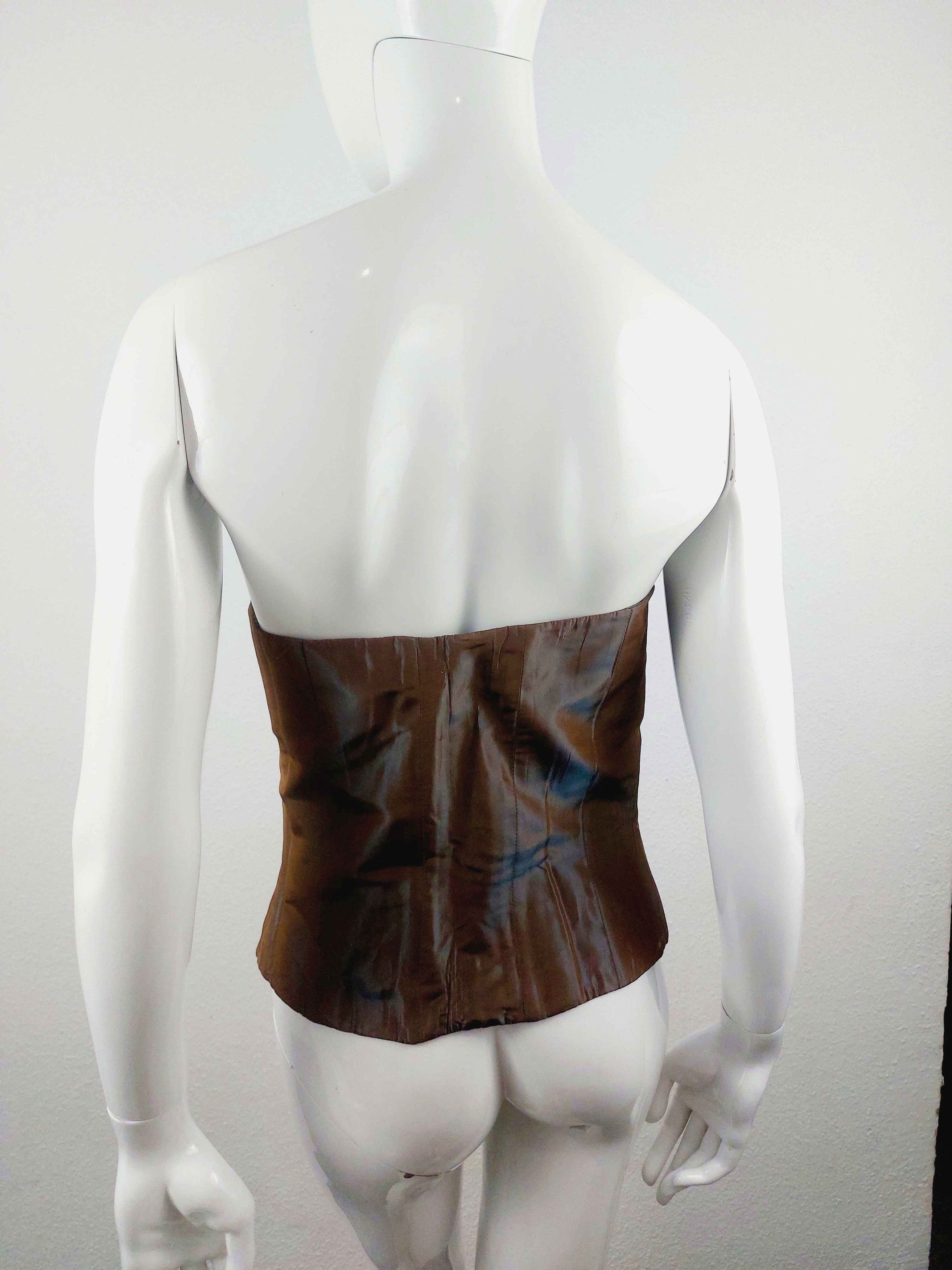 Other Lolita Lempicka Embroidered Sequin Corset Bustier Size L / US 10 / IT 46 - 5 Thumbnail