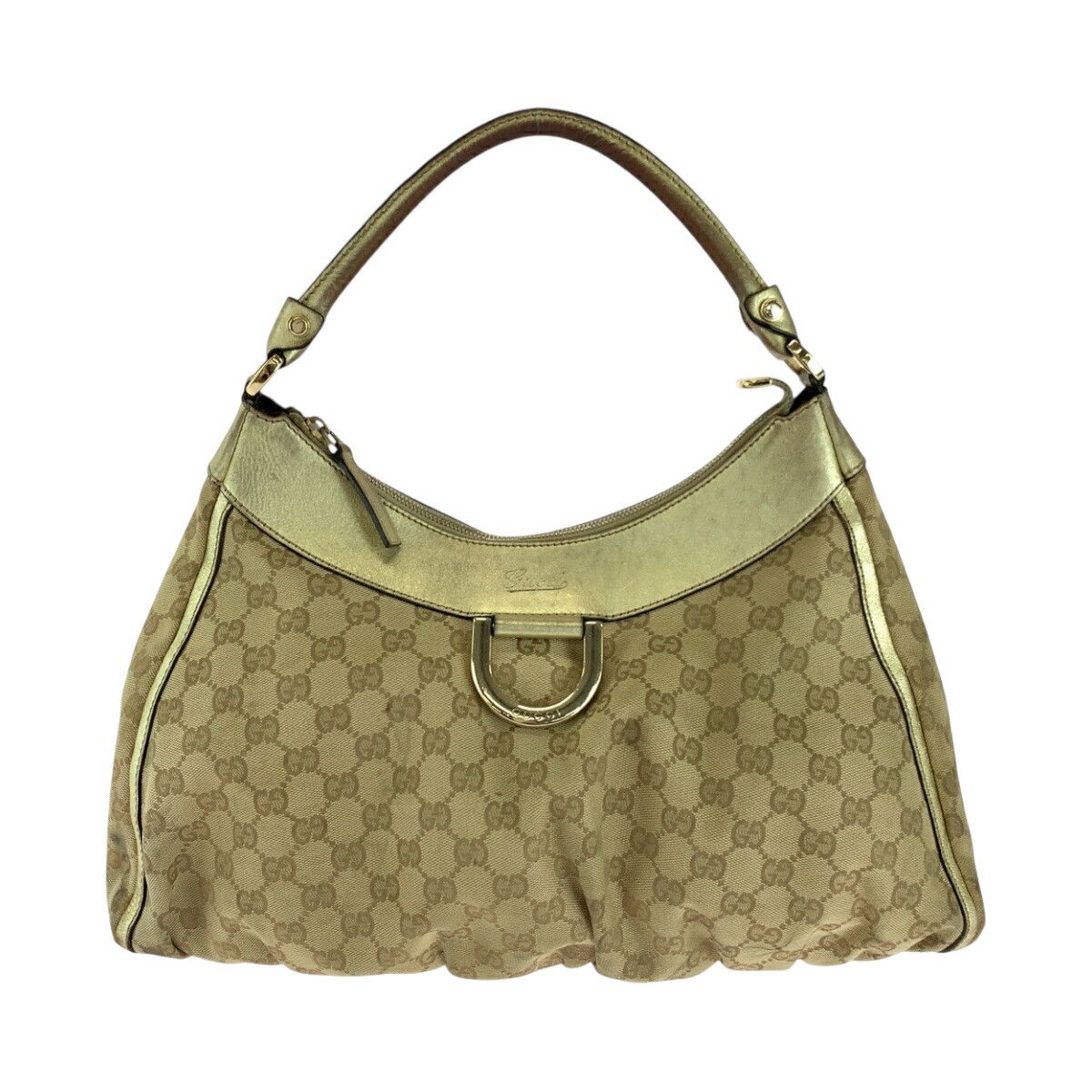 Gucci Gucci Abbey GG Canvas Shoulder Bag Canvas Shoulder Bag 189833 in Beige, Women's