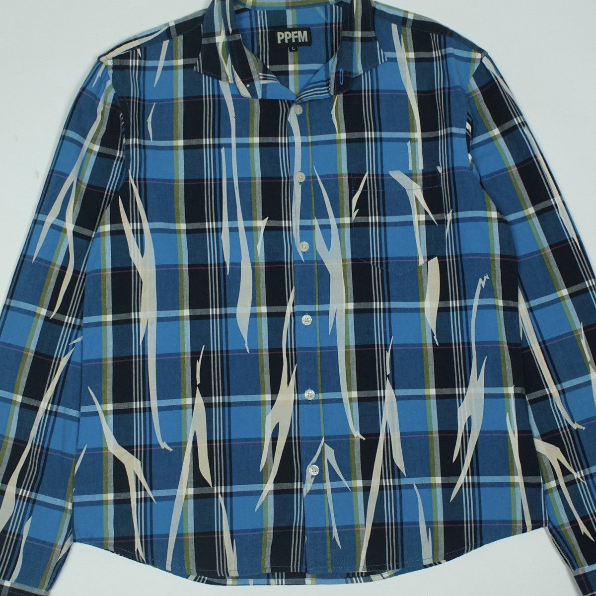 PPFM *NoTariff PPFM Plaid Tribal Printed Shirt Size US S / EU 44-46 / 1 - 2 Thumbnail