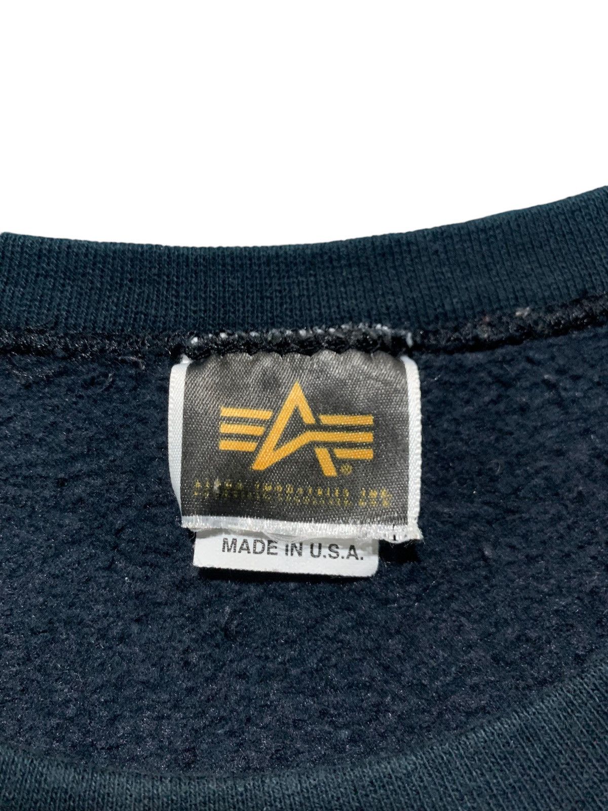 Alpha Industries × Vintage Vintage Alpha industries baggy sweatshirt Size US L / EU 52-54 / 3 - 5 Thumbnail