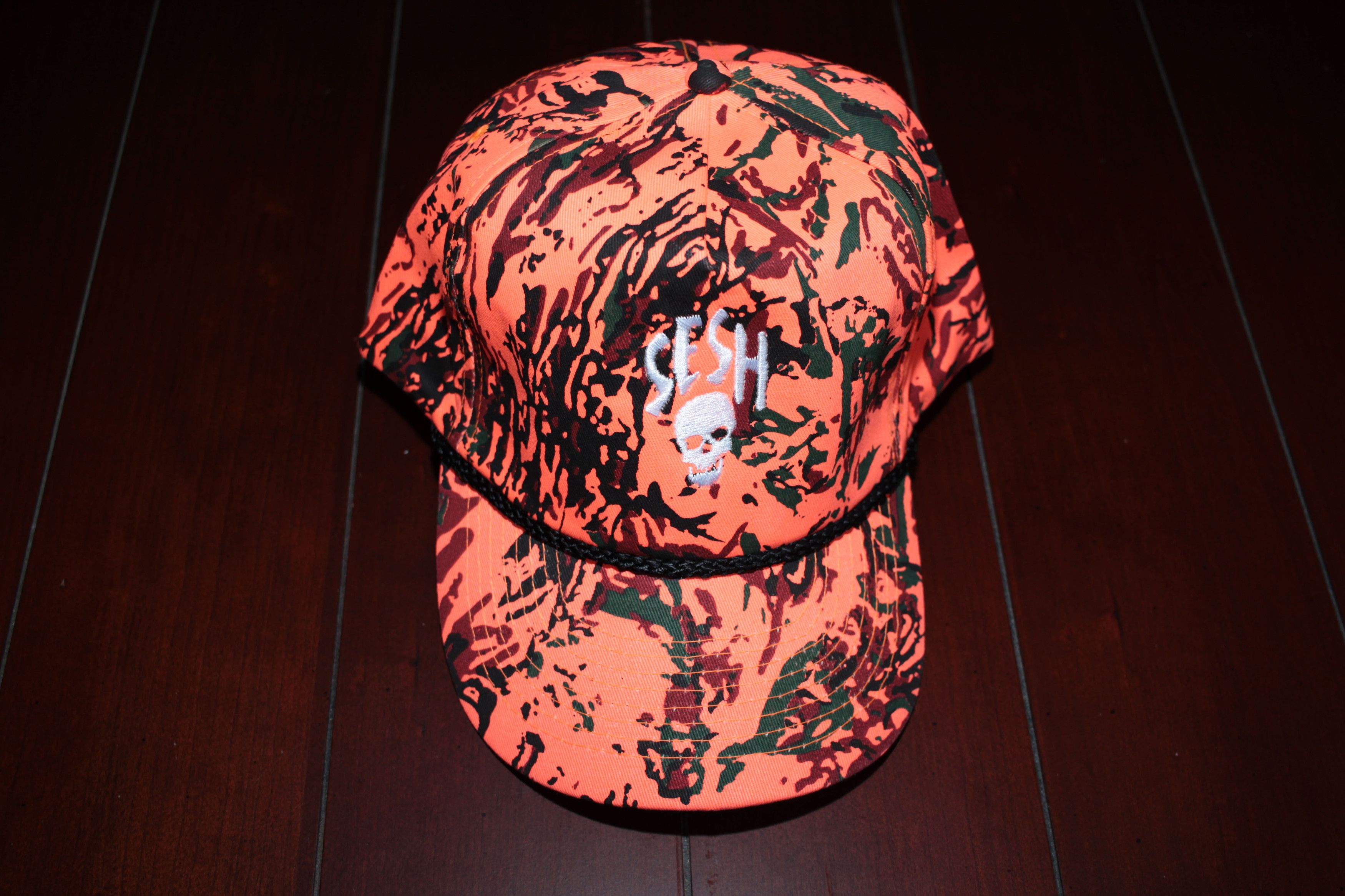 Bones × TeamSESH TeamSESH "SeshSkull" Camo Hat (Orange) Size ONE SIZE - 1 Thumbnail
