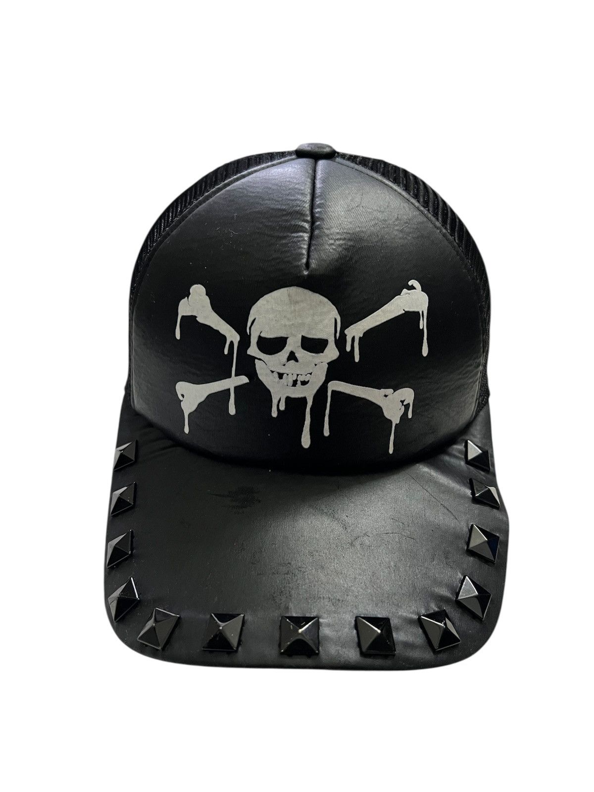 Japanese Brand × Seditionaries Vintage 2000's Lovers Rock Studded Skull Trucker Size ONE SIZE - 1 Thumbnail