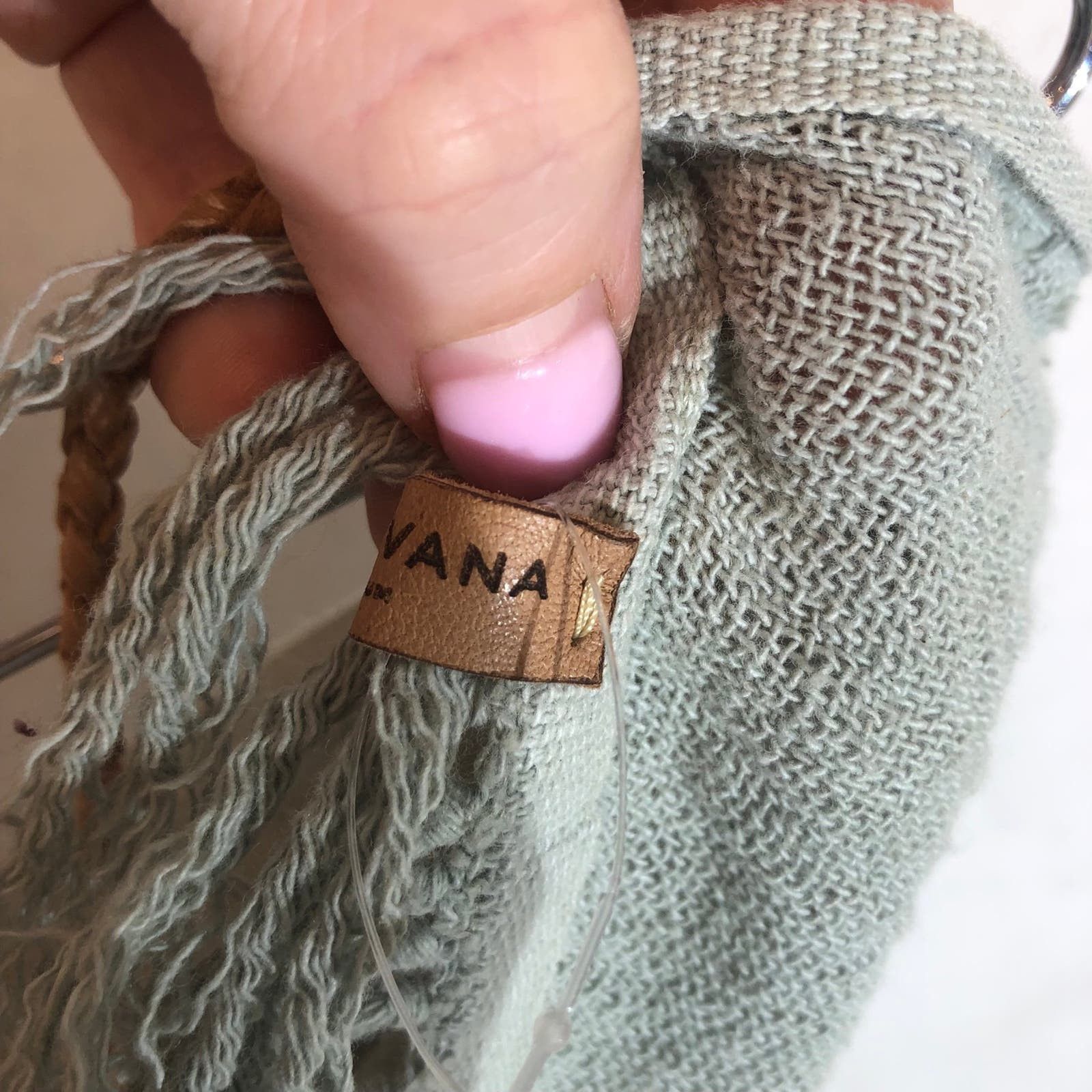 Other DesignerCaravana: Blue knit wrap skirt attached leather rope Size 27" / US 4 / IT 40 - 10 Thumbnail