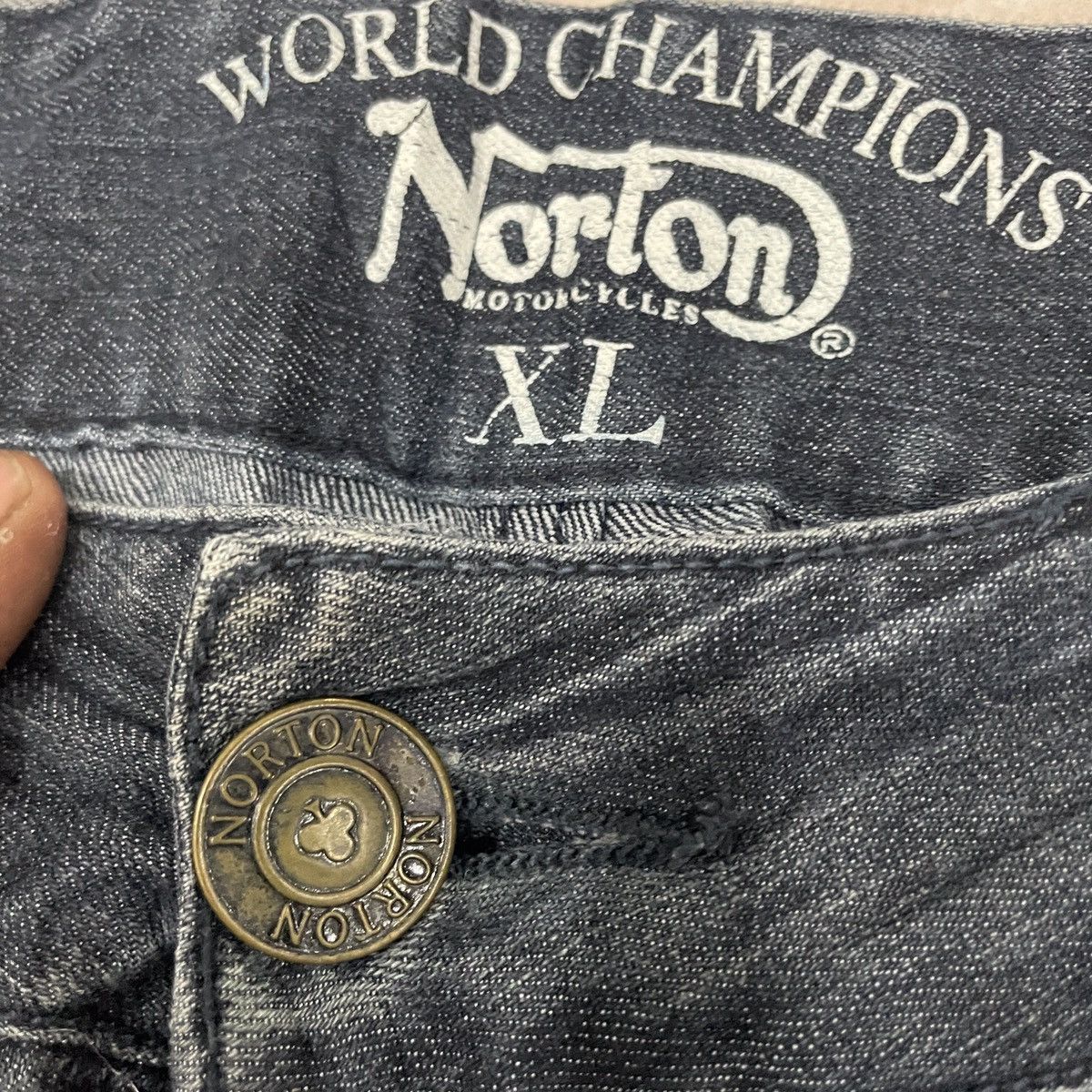 Norton Vintage Norton Embroidery Logo Denim Size US 34 / EU 50 - 5 Thumbnail