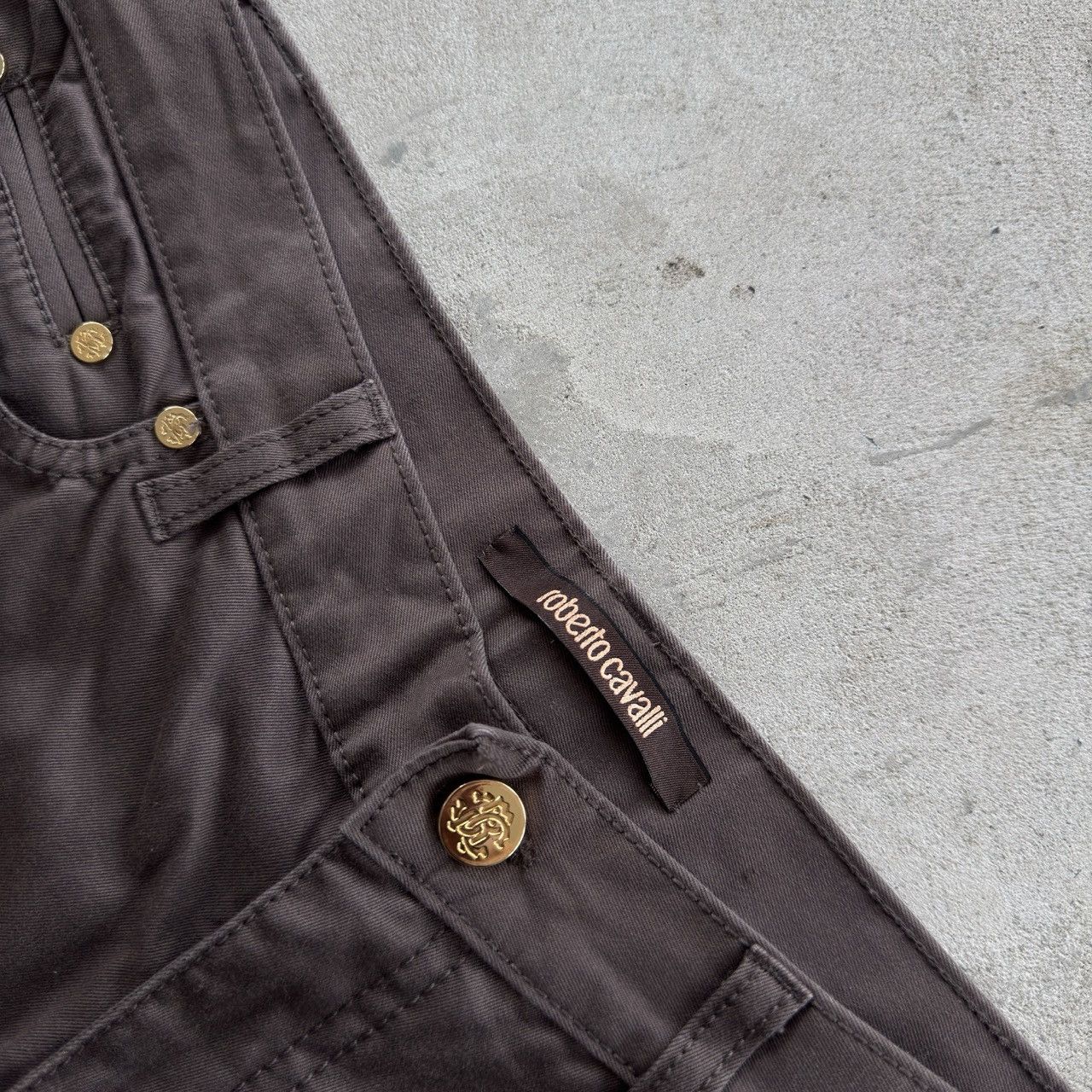 Roberto Cavalli Roberto Cavalli Pants Trousers Made In Italy Gold Logo Size 42" / US 20 - 6 Thumbnail