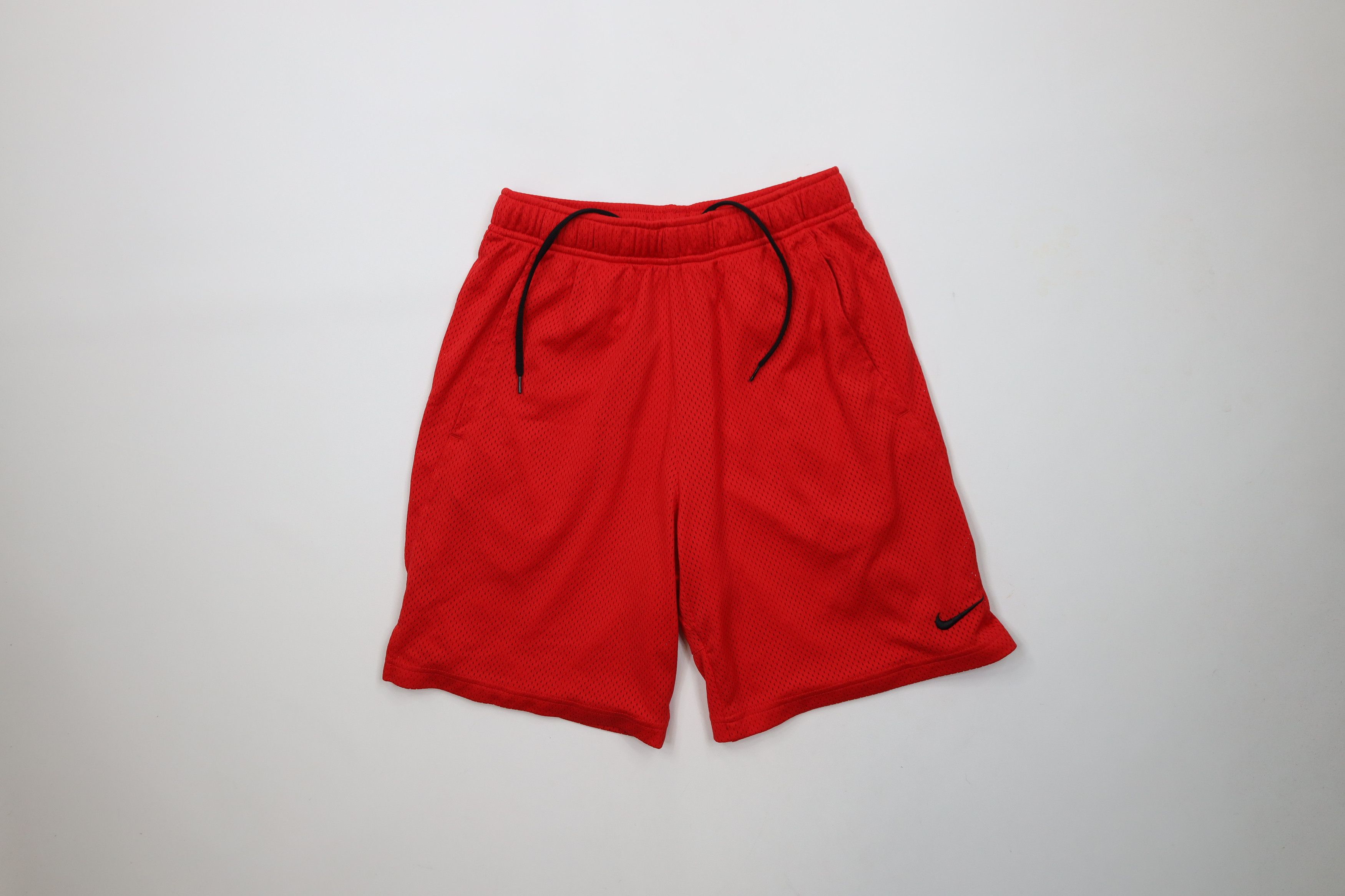 Nike × Vintage Vintage Y2K Nike Mini Swoosh Above Knee Mesh Shorts Red Size US 30 / EU 46 - 1 Thumbnail