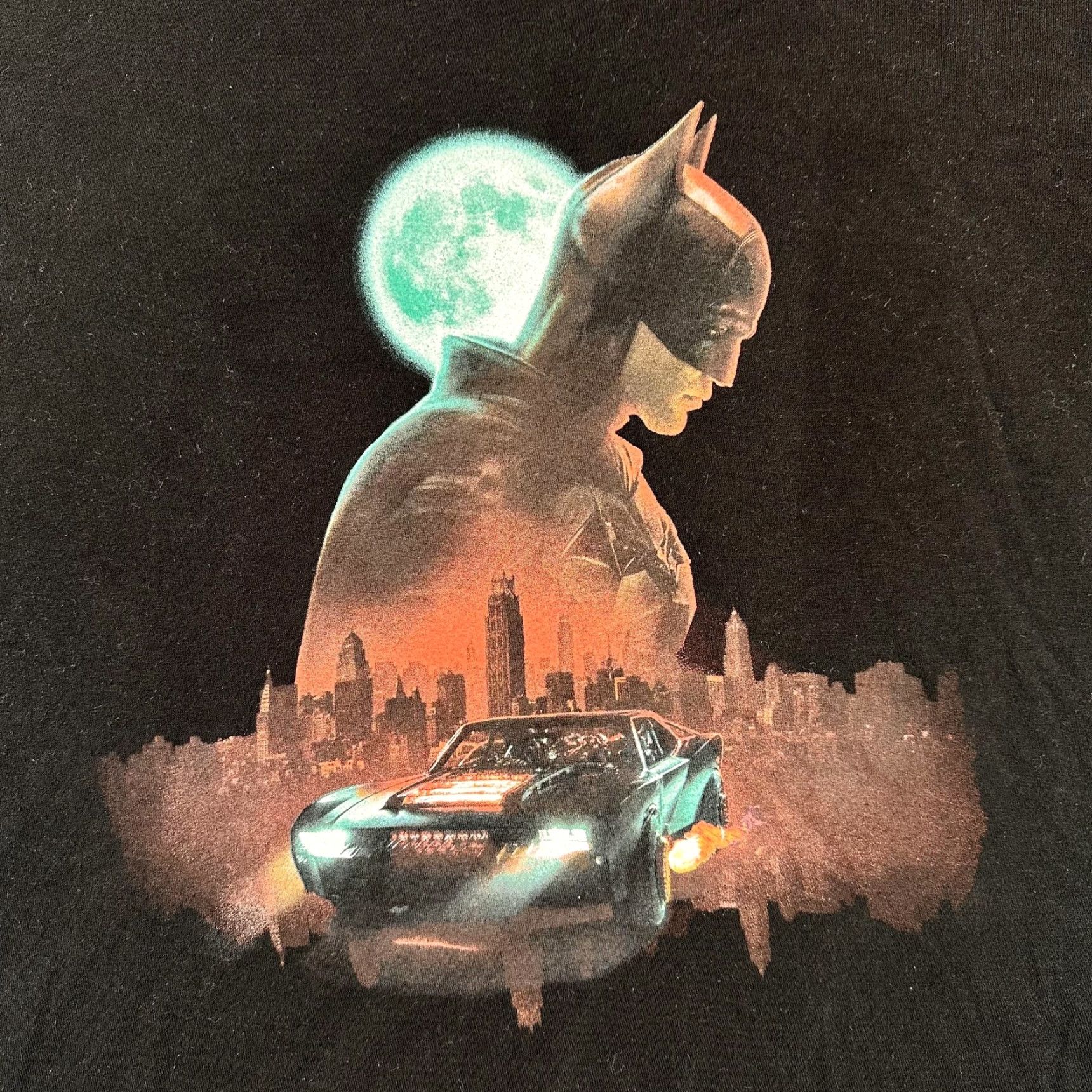 Vintage Batman Shirt Mens XL Black Graphic Tee DC Comics Gotham Batmobile Size US XL / EU 56 / 4 - 4 Thumbnail