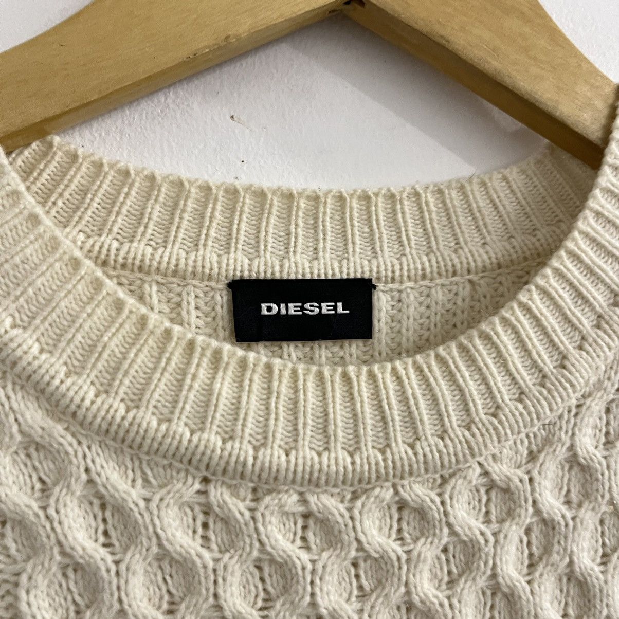 Diesel Diesel Cable Knitted Sweater Size US L / EU 52-54 / 3 - 4 Thumbnail