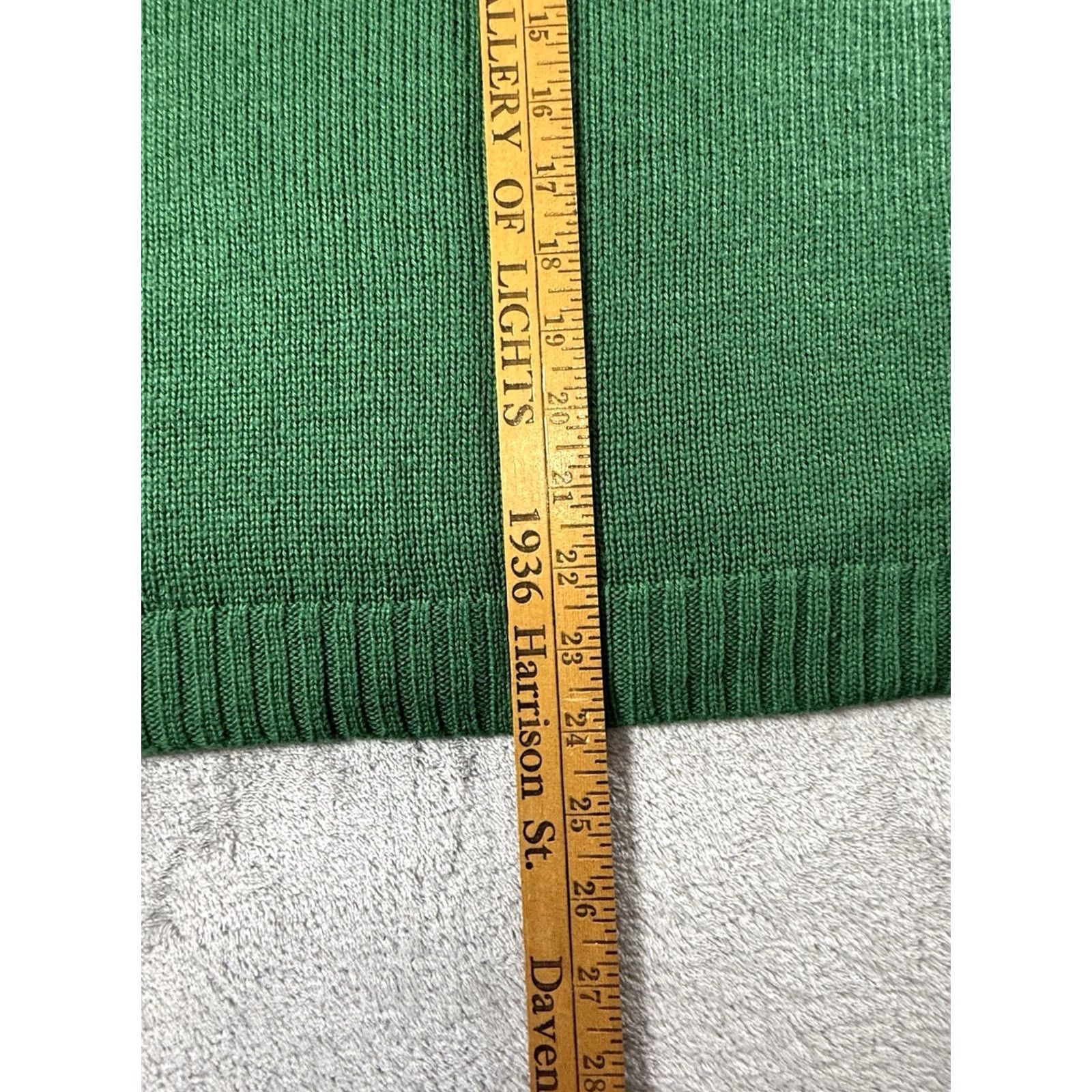 Vintage VINTAGE Santa & Reindeer Green Christmas Holiday Sweater? Size XXL / US 16-18 / IT 52-54 - 4 Thumbnail