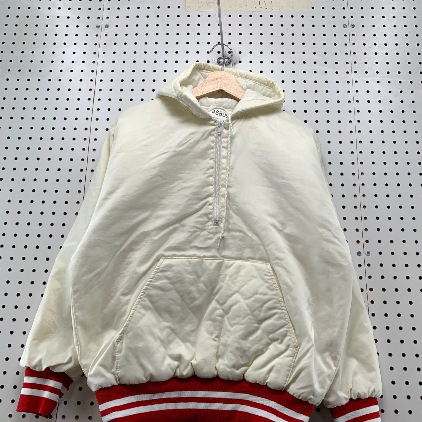 Vintage VINTAGE Game Jacket Mens Small Hooded Satin Pullover USA Red White 80s 90s Sportswear Size US S / EU 44-46 / 1 - 4 Thumbnail