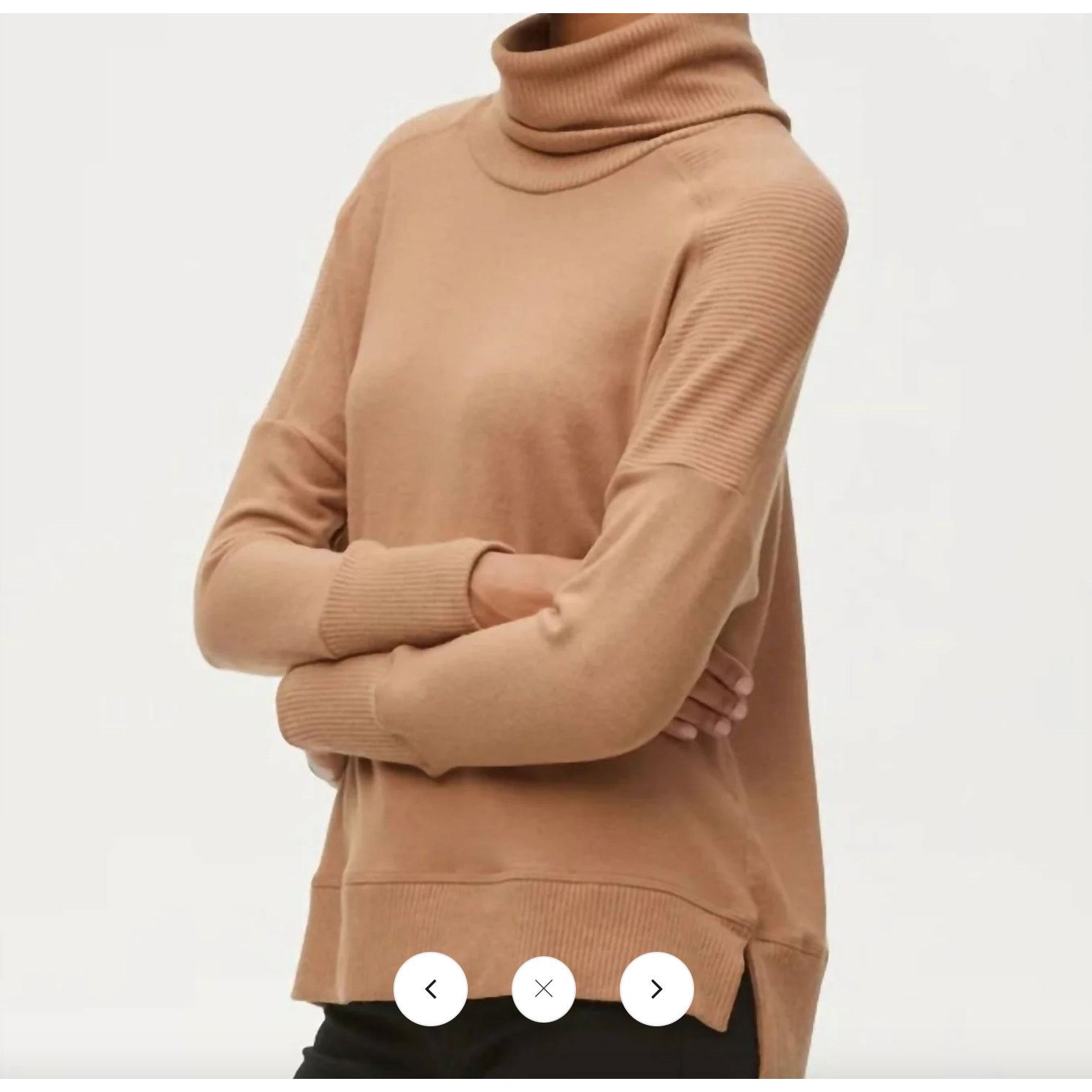 Michael Stars Michael Stars Bea Brushed Turtleneck Camel Brown S Size S / US 4 / IT 40 - 9 Thumbnail