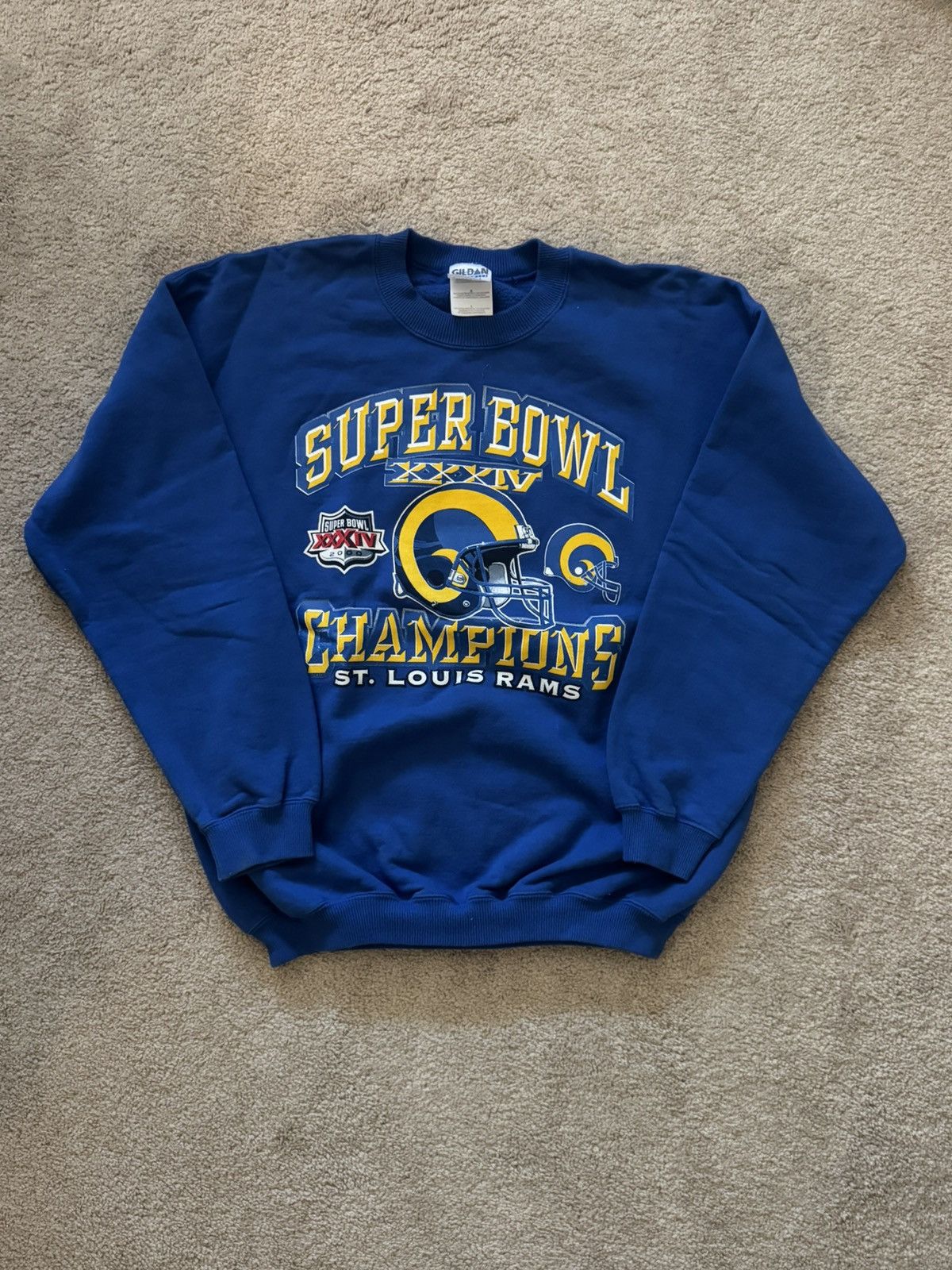 NFL Vintage 2000s St. Louis Rams Sweatshirt Size US L / EU 52-54 / 3 - 1 Thumbnail