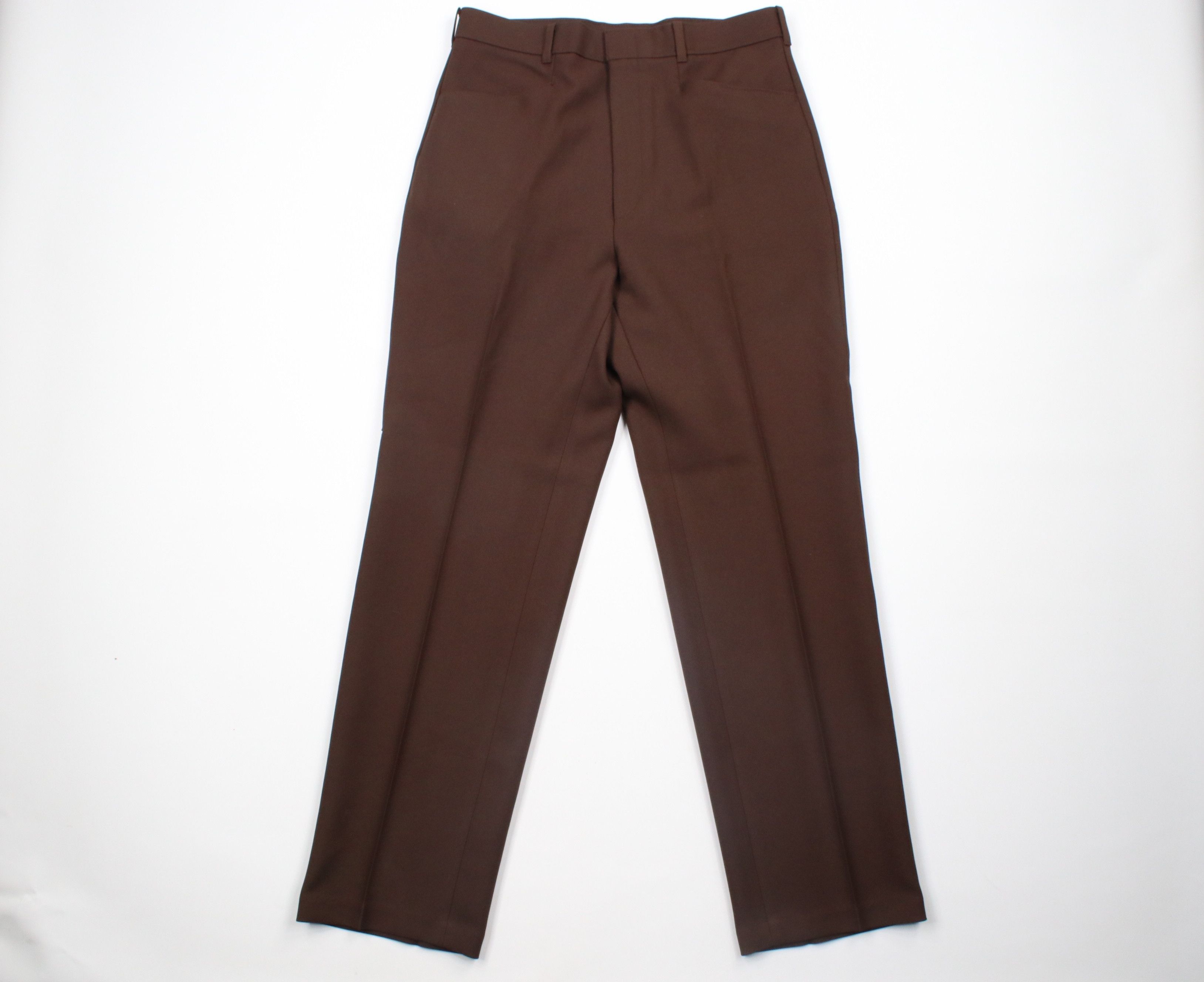 Levi's × Vintage Vintage 80s Levis Knit Flared Wide Leg Chino Pants Brown USA Size US 32 / EU 48 - 1 Thumbnail