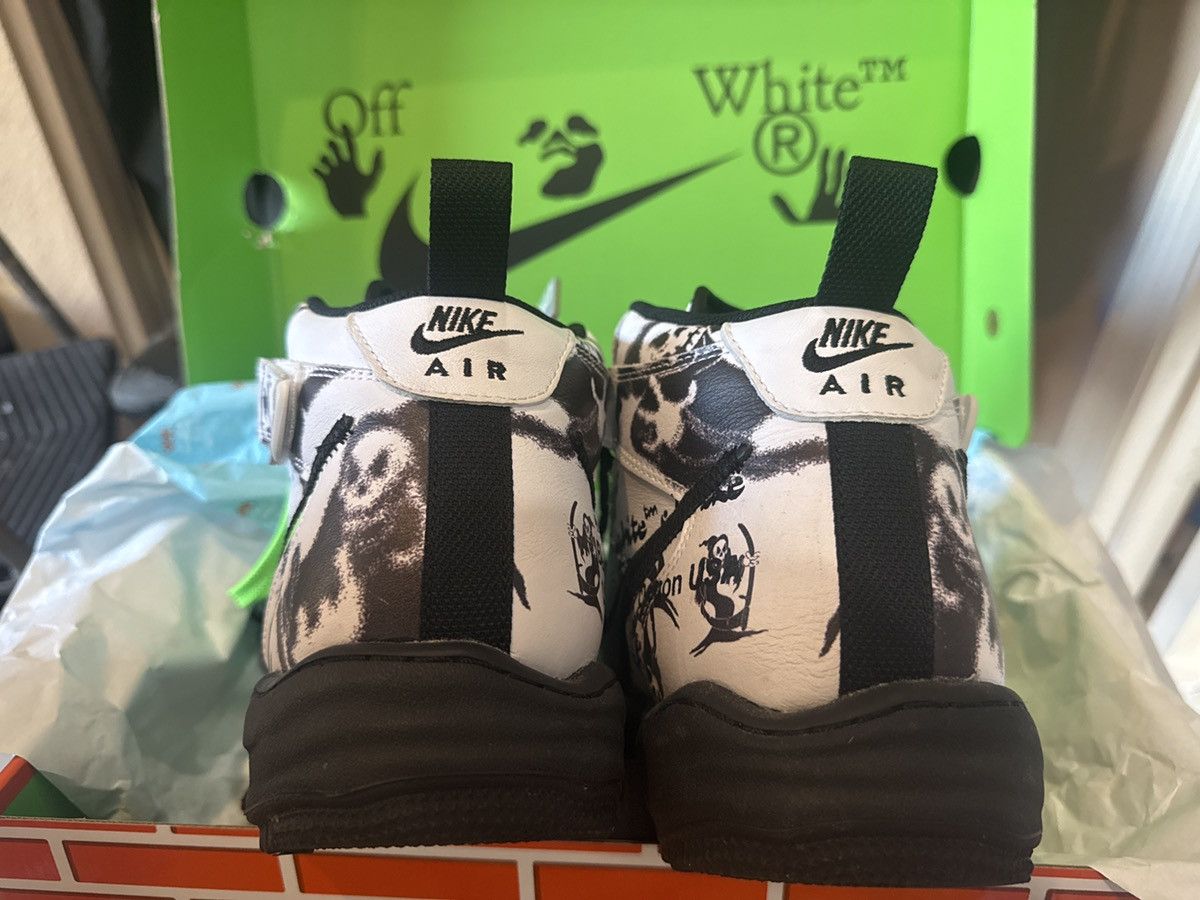 Nike × Off-White Air Force 1 mid SP LTHR grim reaper Size US 11.5 / EU 44-45 - 15 Thumbnail