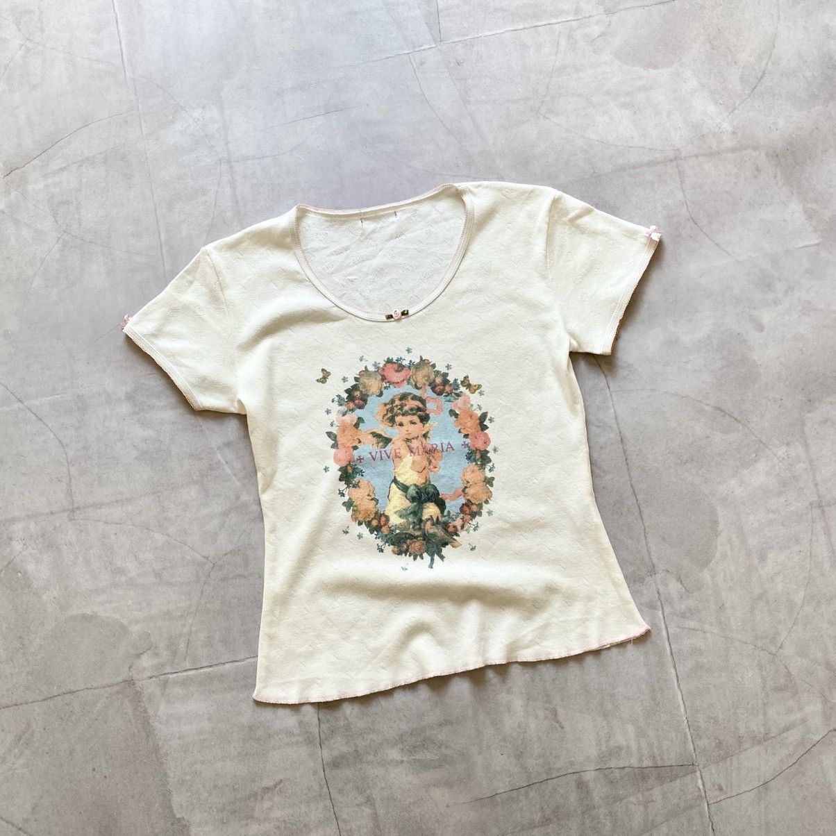 Hysteric Glamour Sexy + Vive Maria + Avantgarde Grunge Baby Cute T-Shirt Tee Size L / US 10 / IT 46 - 1 Thumbnail