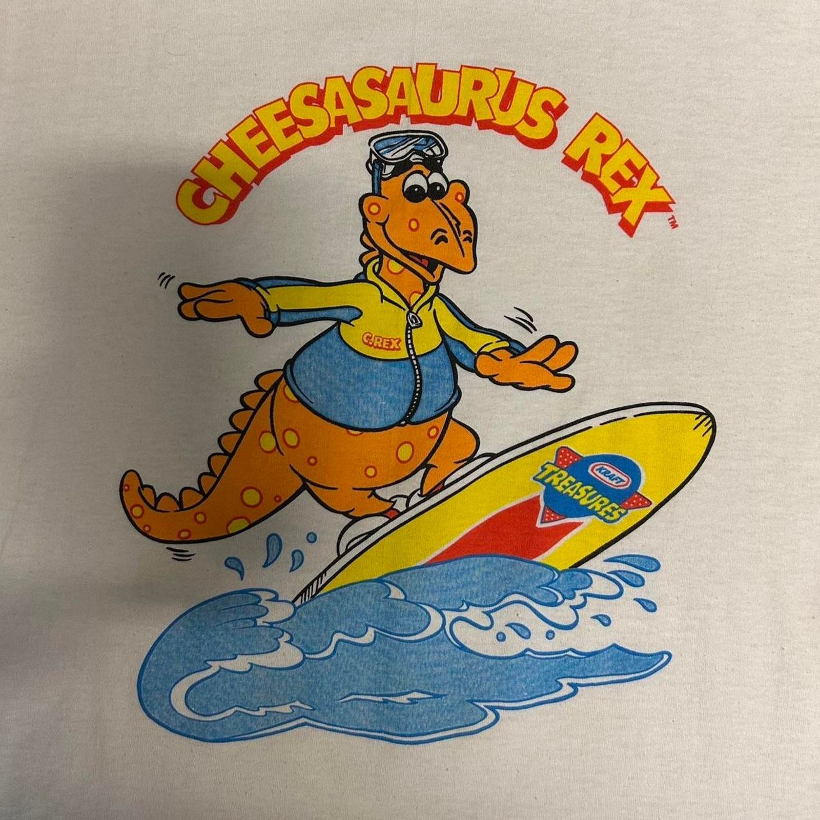 Other VTG Cheesasaurus Rex surfing graphic tee Size US XL / EU 56 / 4 - 2 Thumbnail