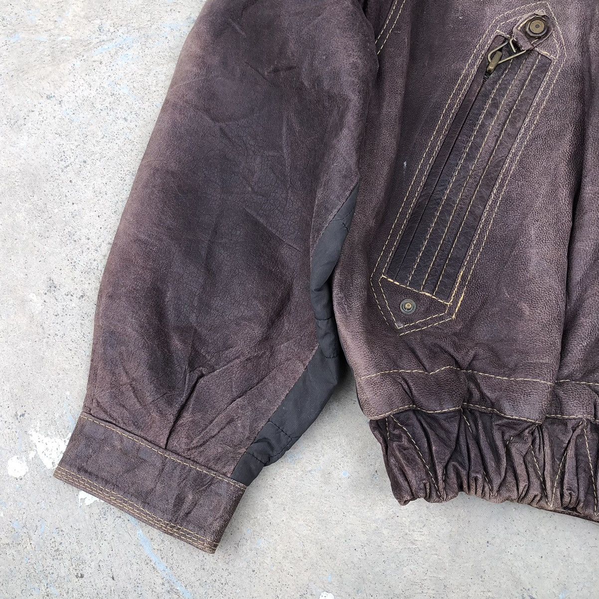 Vintage Vintage 80s Howie & Son Men’s Leather Hooded Jacket Size US M / EU 48-50 / 2 - 9 Thumbnail
