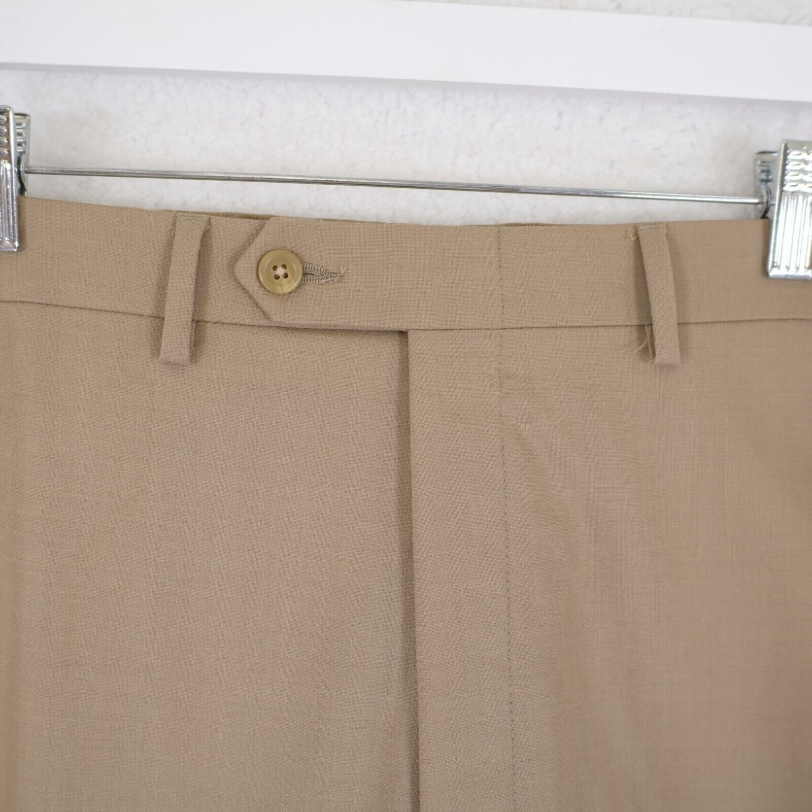 Lauren Ralph Lauren Lauren Ralph Lauren Wool Tan Flat Front Dress Pants 42/32 Hi Size 42R - 3 Thumbnail