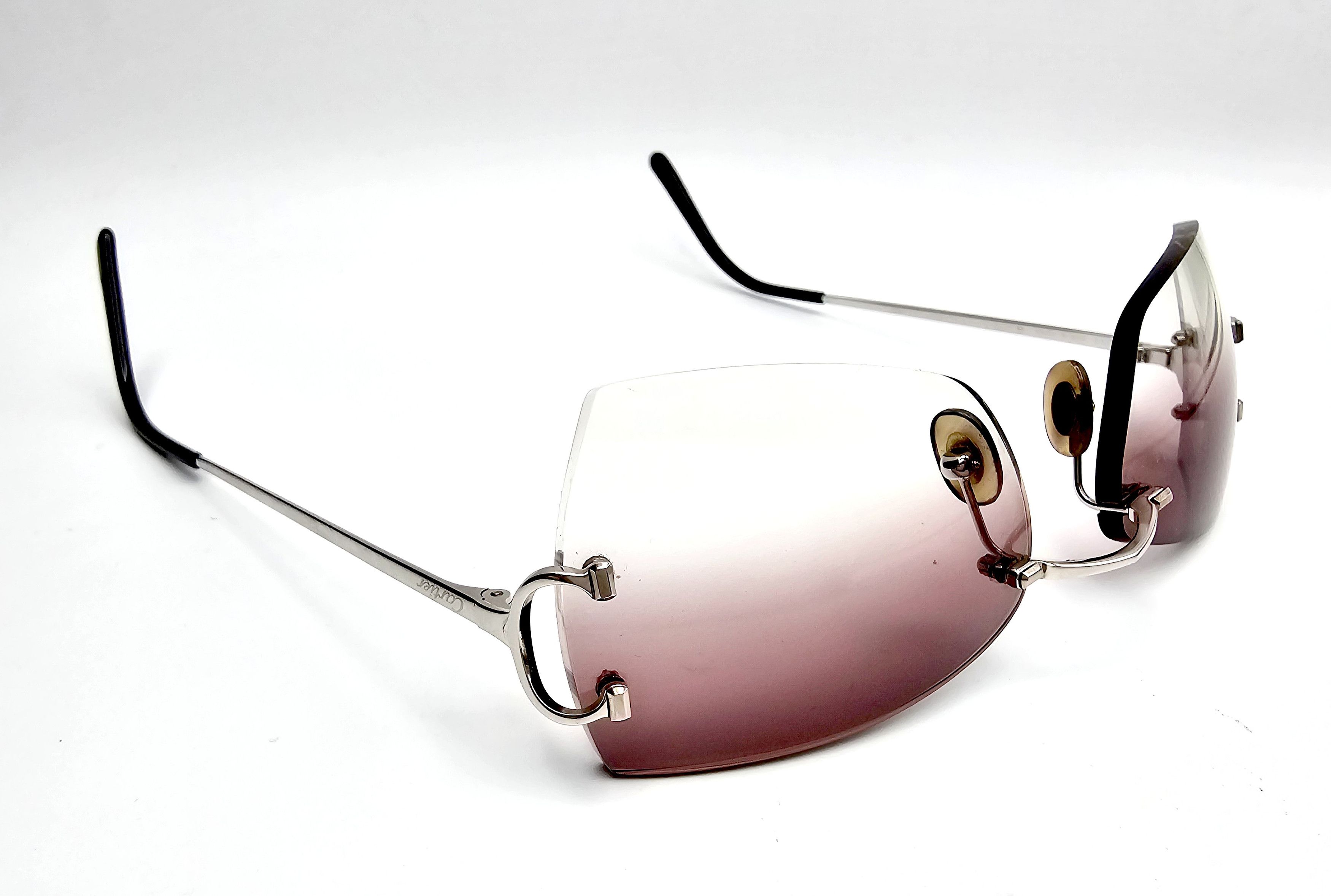 Cartier Cartier Big C Occhiali Silver Sunglasses Size ONE SIZE - 12 Thumbnail