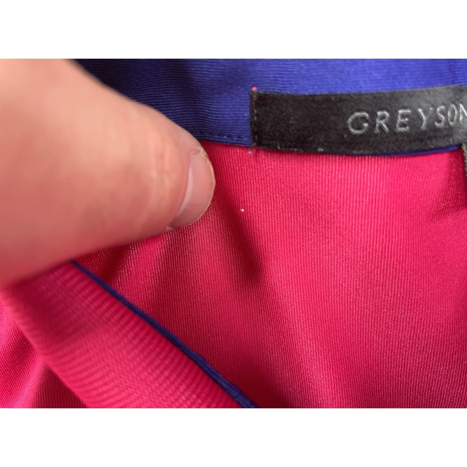 Vintage Greyson Polo Shirt Mens Large - Pink Golf Performance Logo Button Collar Short Sleeve Jersey Moisture Wicking Size US L / EU 52-54 / 3 - 4 Thumbnail