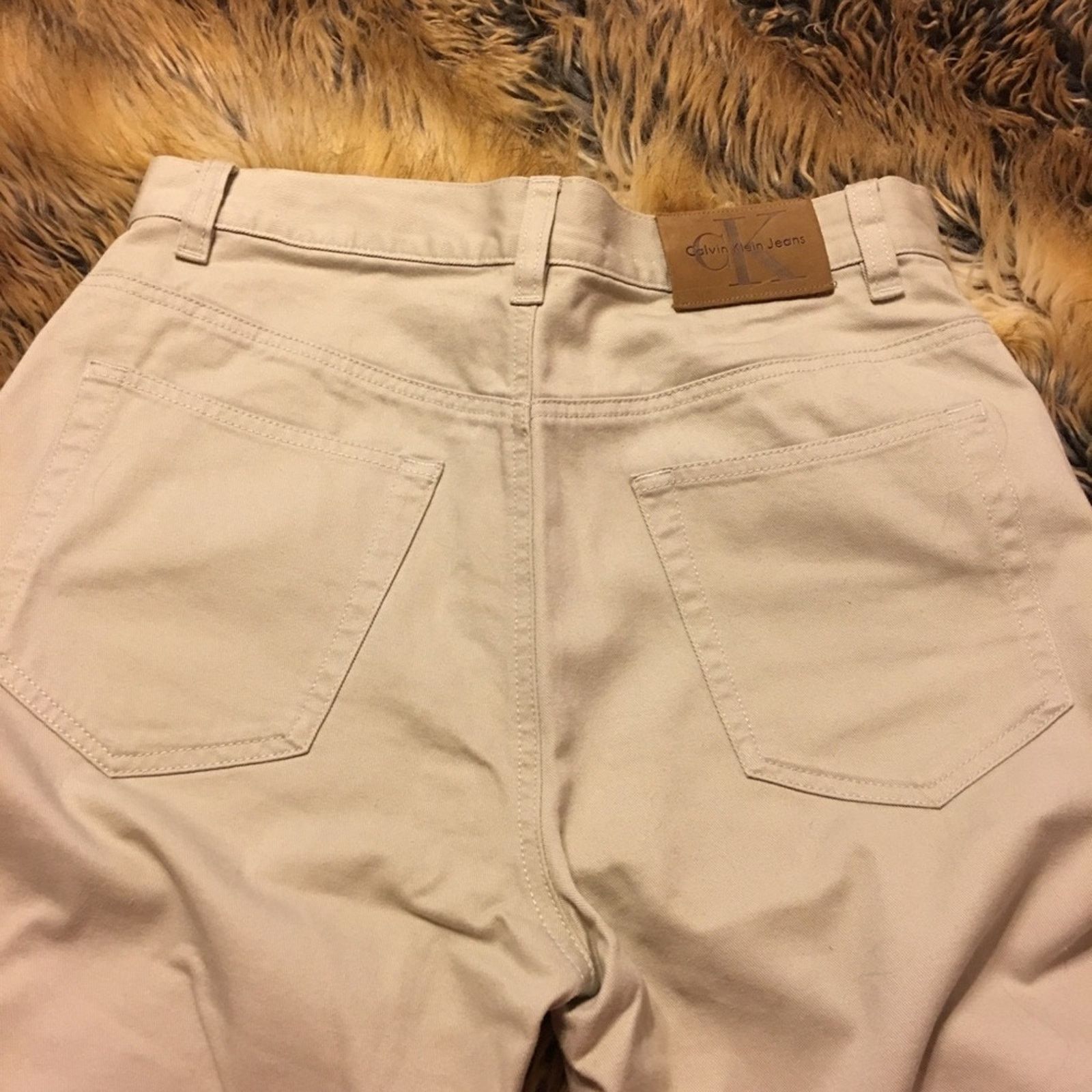 Calvin Klein Calvin Klein tan lighter weight jeans NWOT 7 Size 29" - 5 Thumbnail