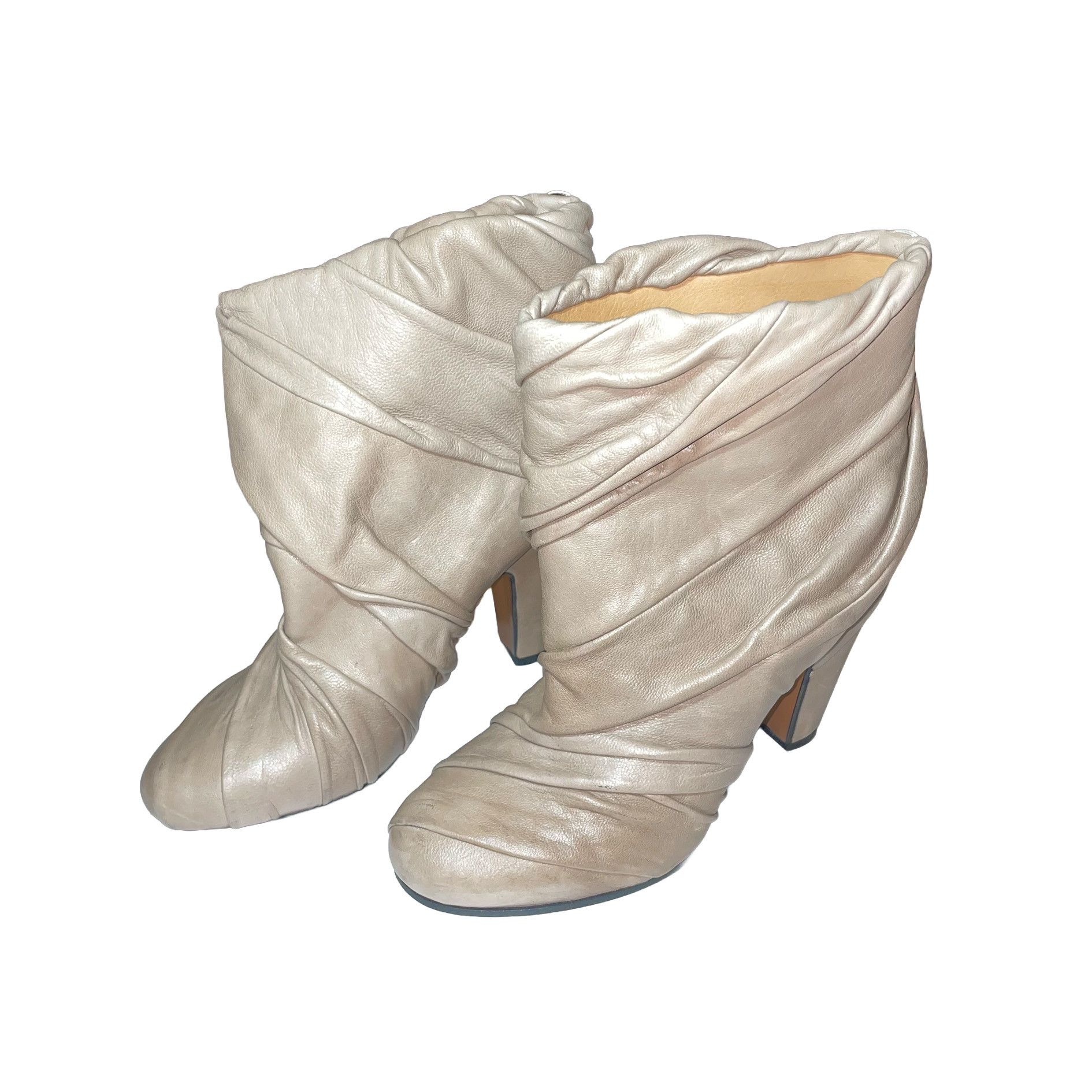 Maison Margiela Maison Margiela Shirring Leather Boots Size US 5 / IT 35 - 2 Thumbnail