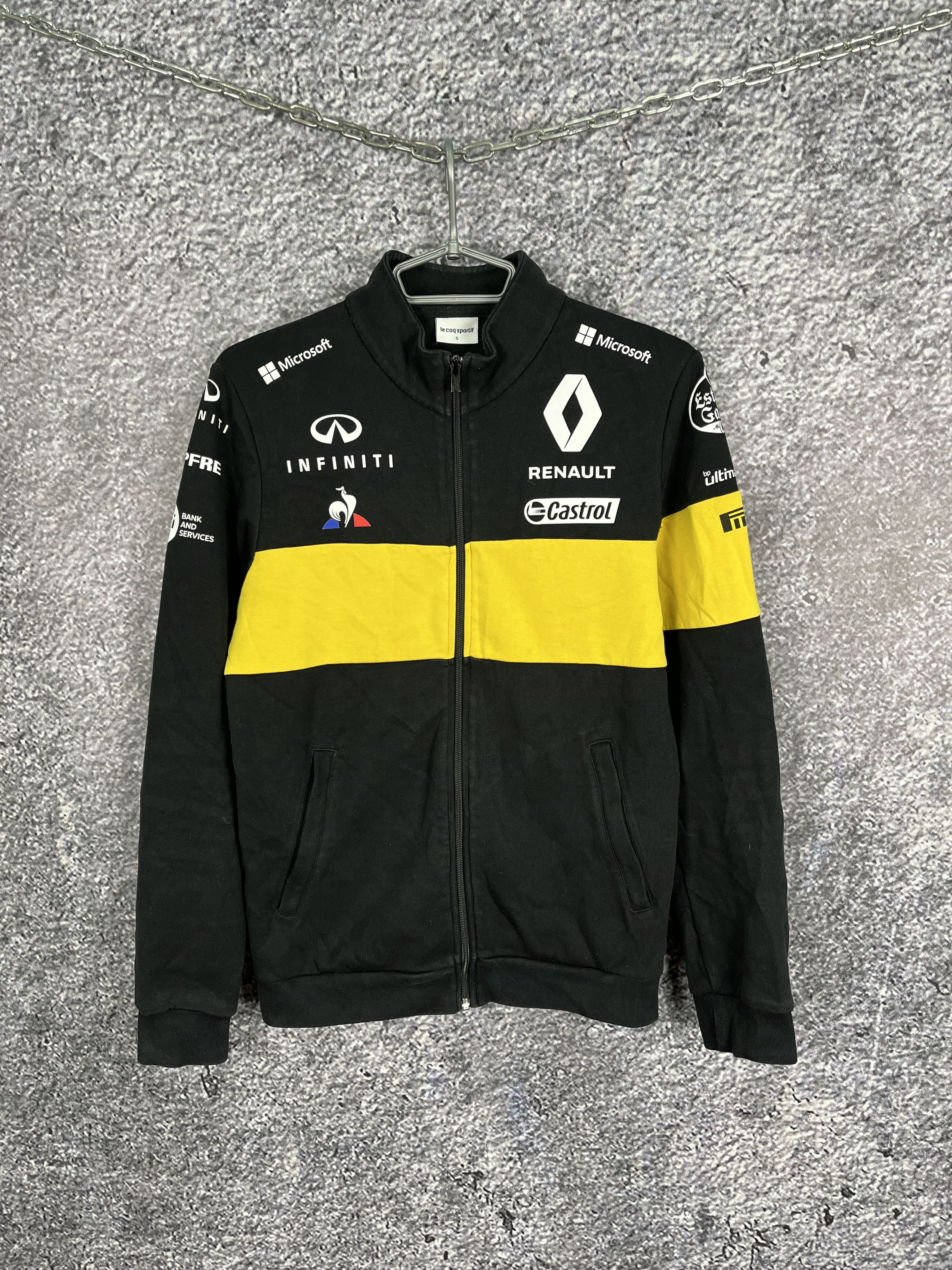 Vintage Mens Renault Racing Jacket F1 Team Le Coq Sportif Size S