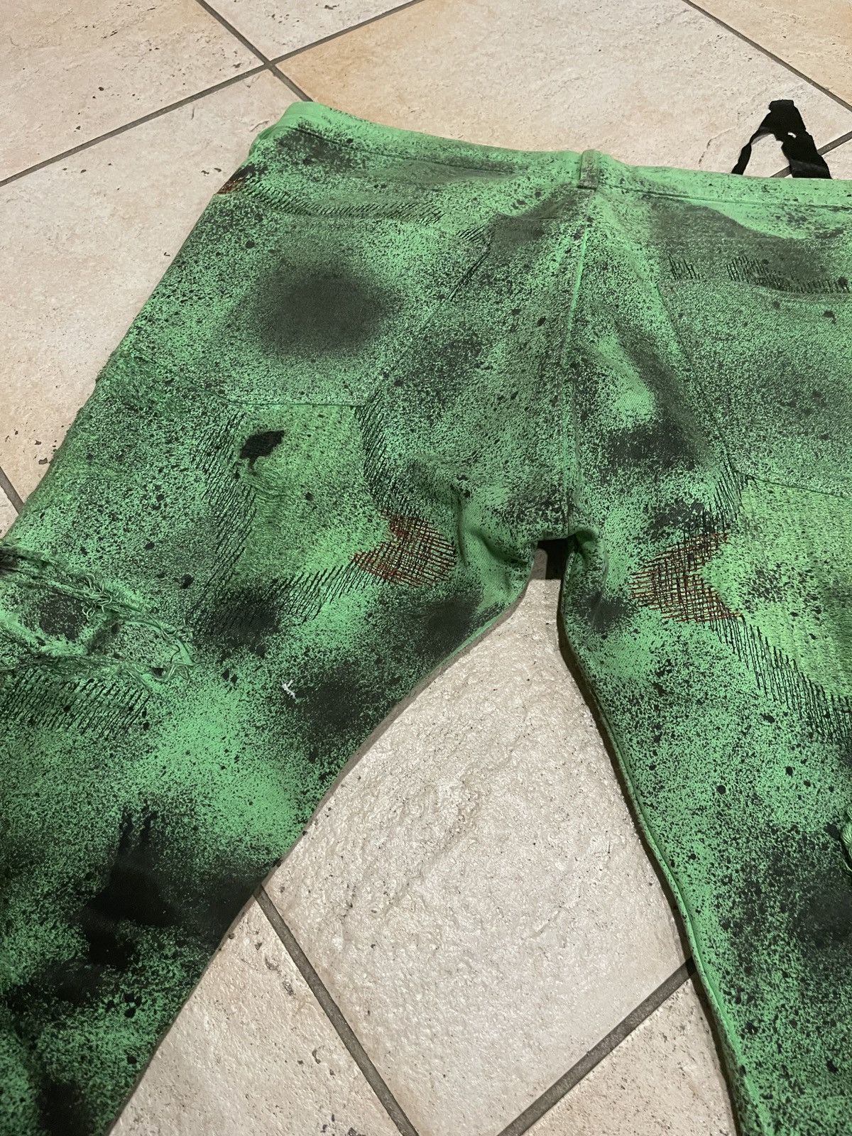 Vlone Vlone Bari Special Green scab splatter Size US 34 / EU 50 - 8 Thumbnail