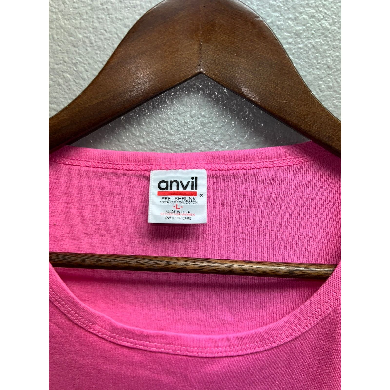 Anvil Women Vintage Las Vegas Shirt Top Palm Tree Destination Tee Size L / US 10 / IT 46 - 4 Thumbnail