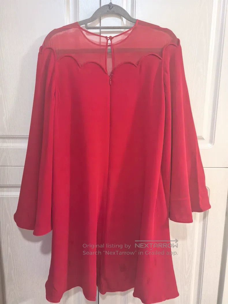 Valentino Valentino Red dress Size L / US 10 / IT 46 - 6 Thumbnail