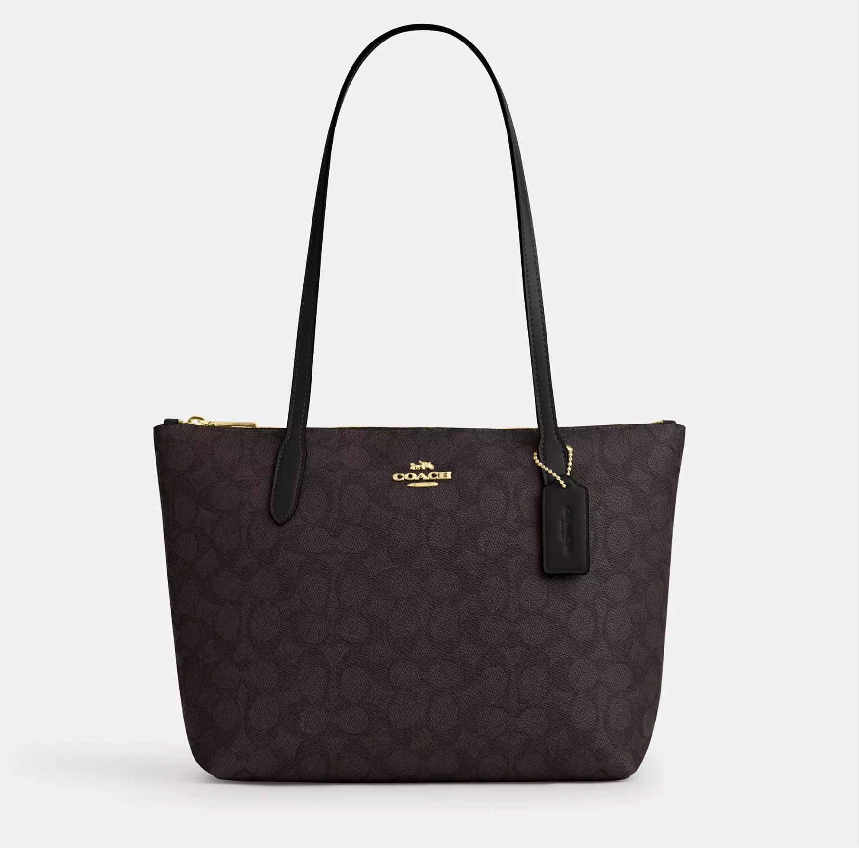 Coach Fiona Zip Tote Bag In Signature Canvas CBT18 Size ONE SIZE - 10 Thumbnail