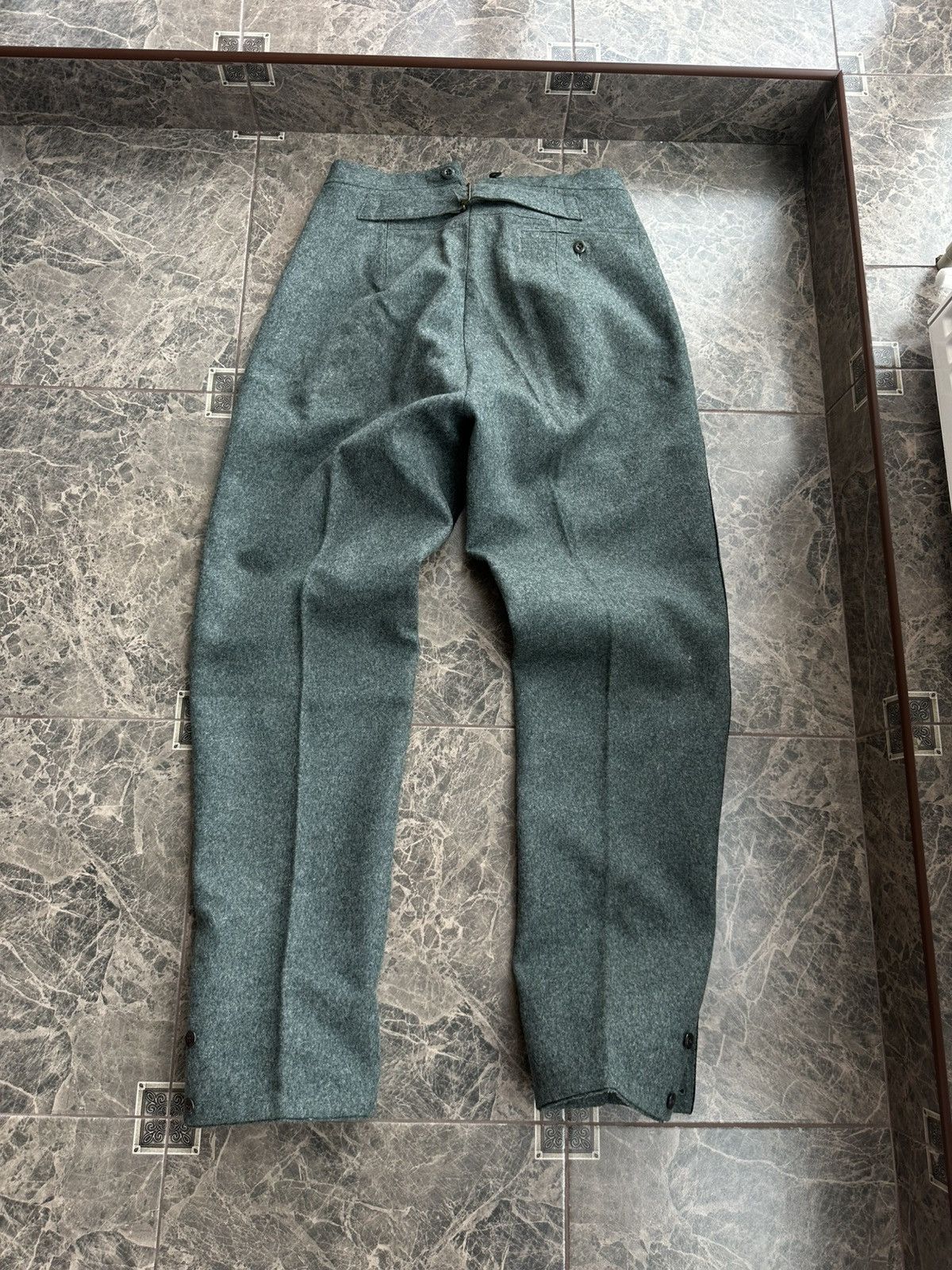 Other Vintage Swiss Army 1930s WW2 Suit Jacket Pants BuckleBack Size 50R - 11 Thumbnail