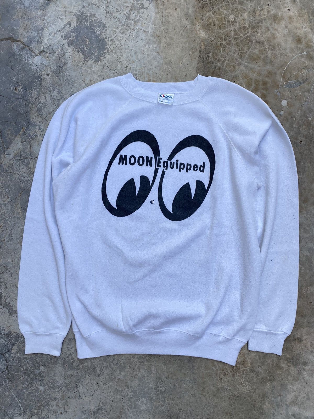image of Nascar x Vintage 90's Mooneyes in White, Men's (Size Large)