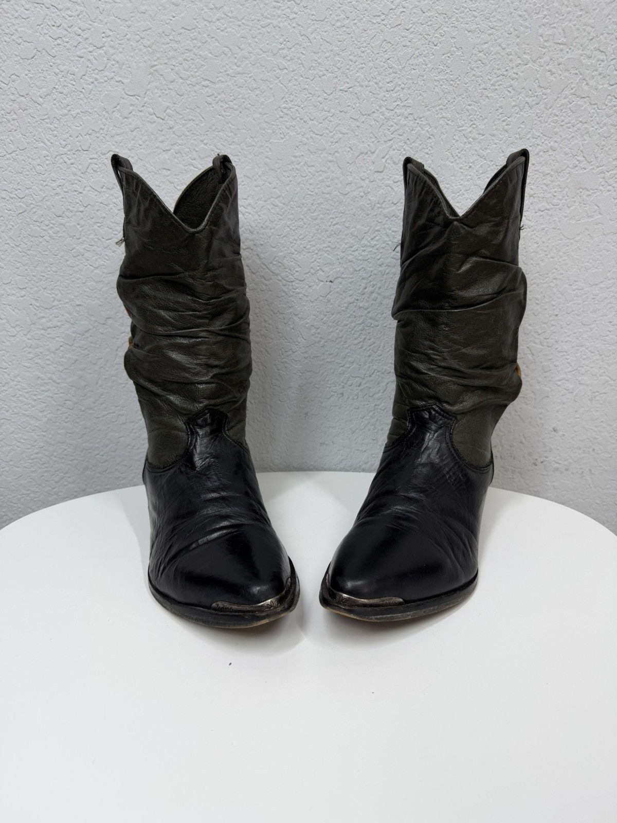 If Six Was Nine AS 98 Vibe Artisan Vintage Leather Western Boots Cowboy Size US 10.5 / EU 43-44 - 6 Thumbnail